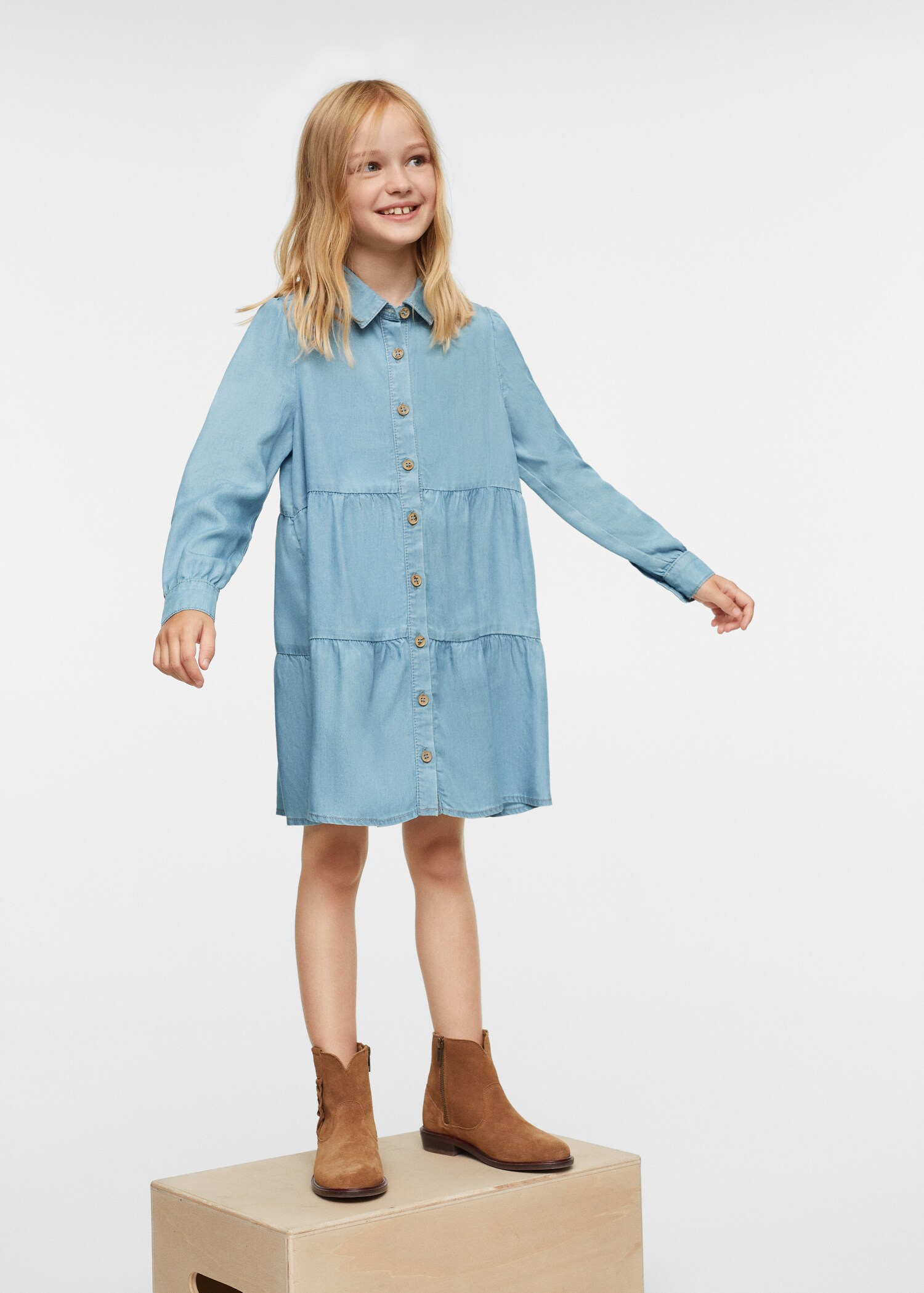Lyocell shirt dress - Details of the article 2