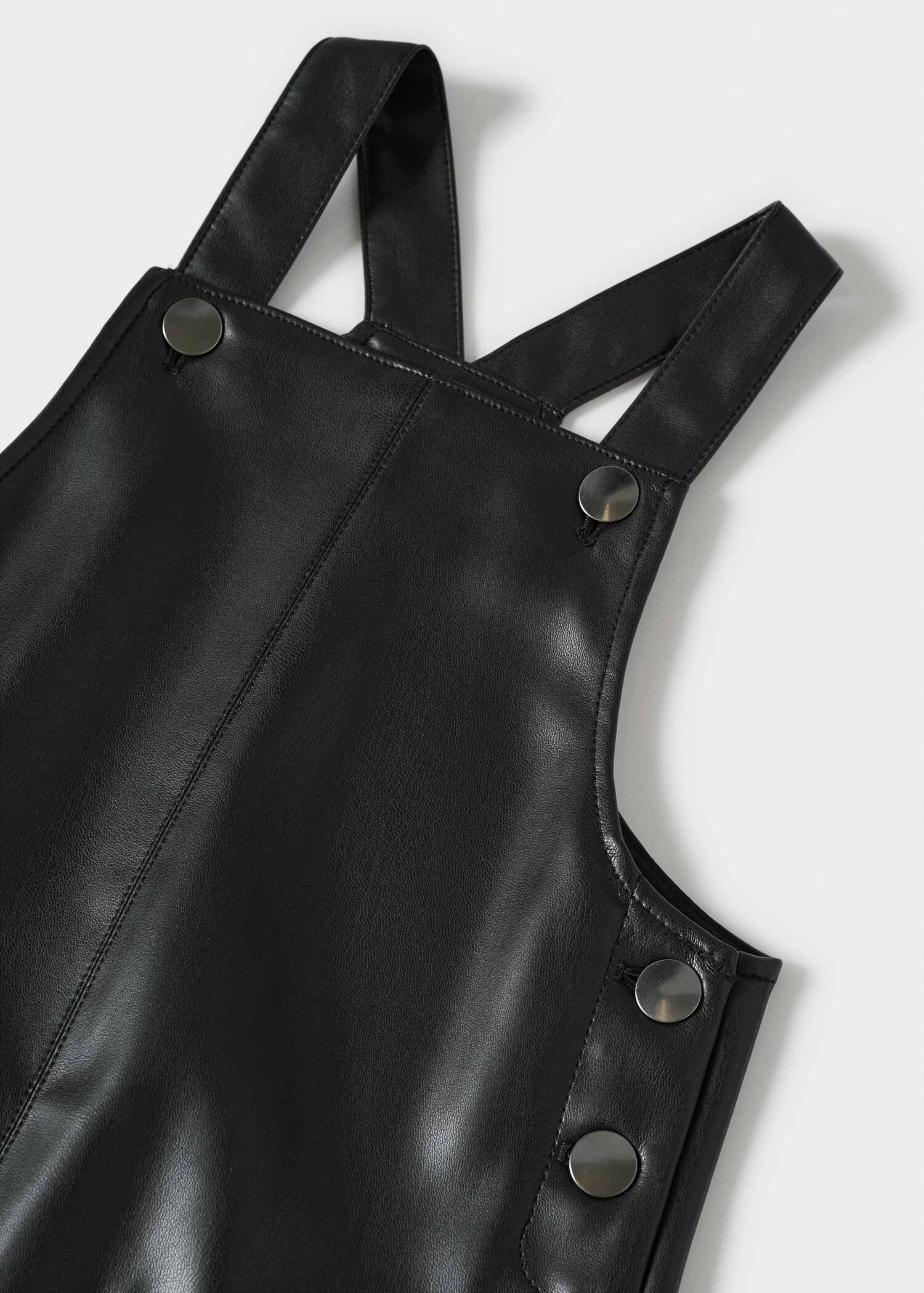 Faux-leather pinafore dress - Details of the article 8