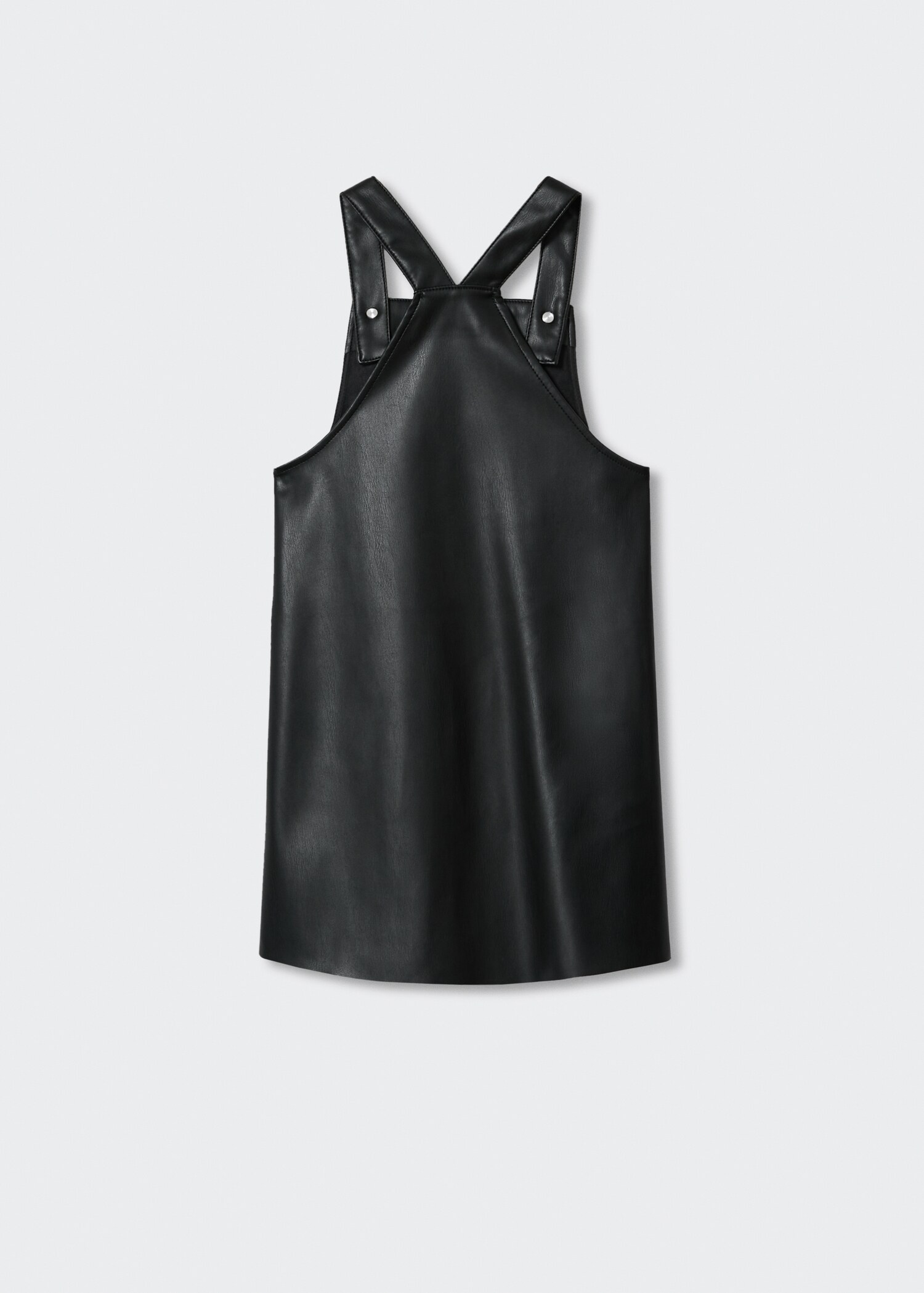 Faux-leather pinafore dress - Reverse of the article