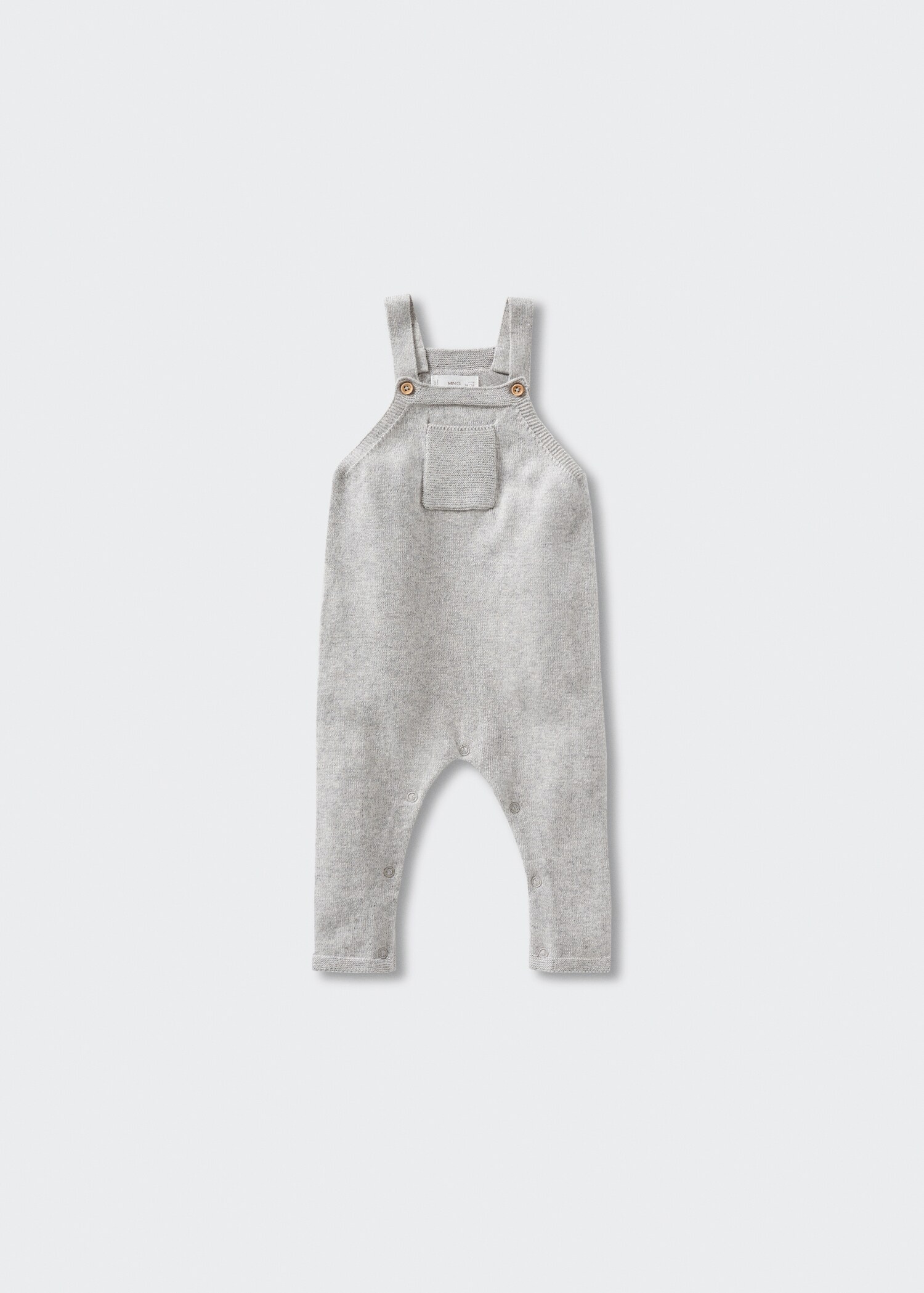 Long knitted dungarees - Article without model