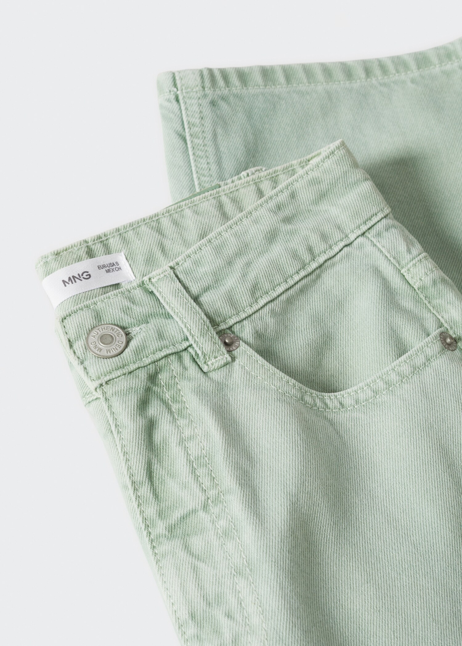 High waist straight jeans - Details of the article 8