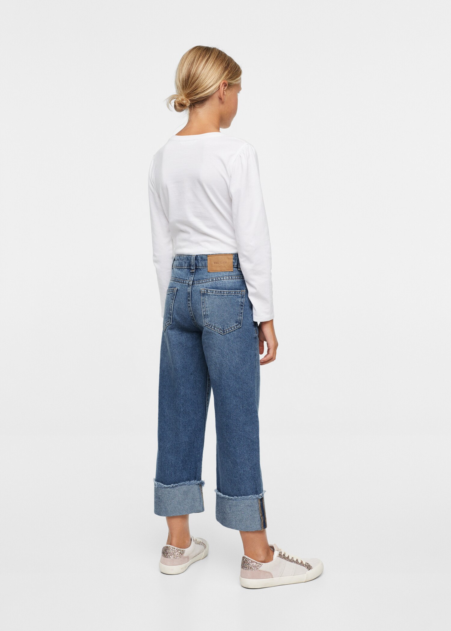 Jeans diritti bordo inferiore con risvolto - Dettaglio dell'articolo 3