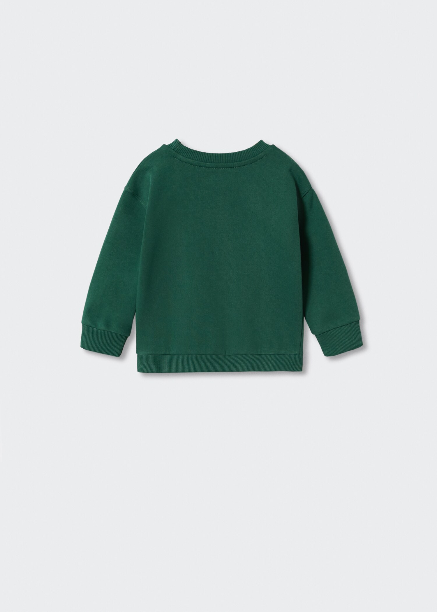 Printed cotton sweatshirt - Reverse of the article