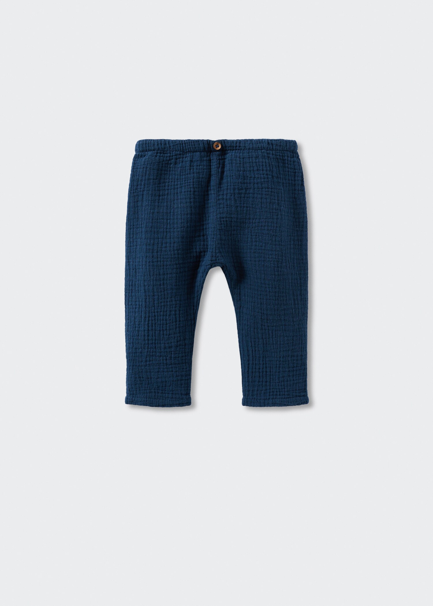 Textured cotton trousers - Article without model