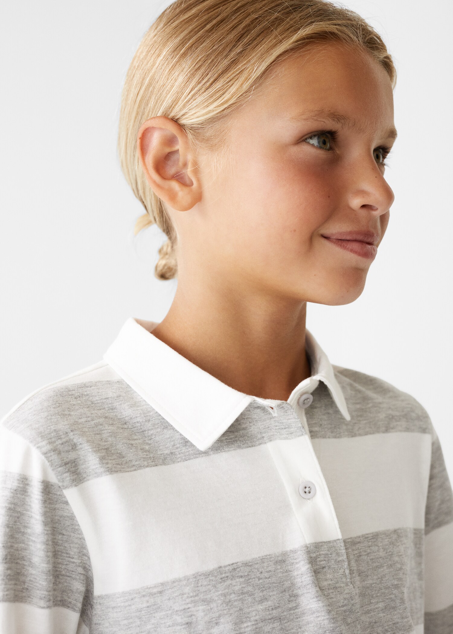 Gestreiftes Langarm-Poloshirt - Detail des Artikels 2