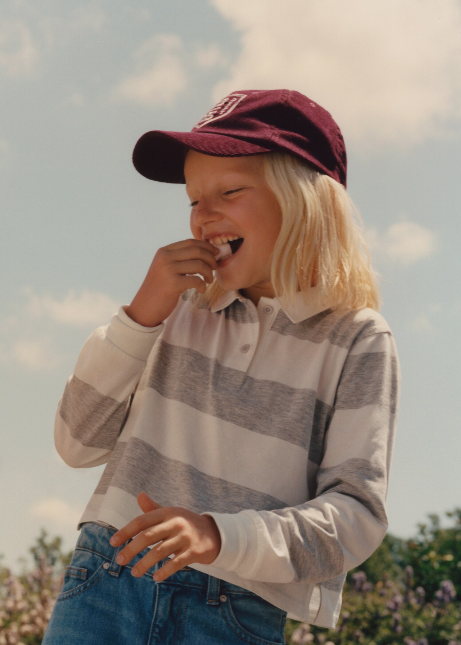 Gestreiftes Langarm-Poloshirt - Detail des Artikels 5