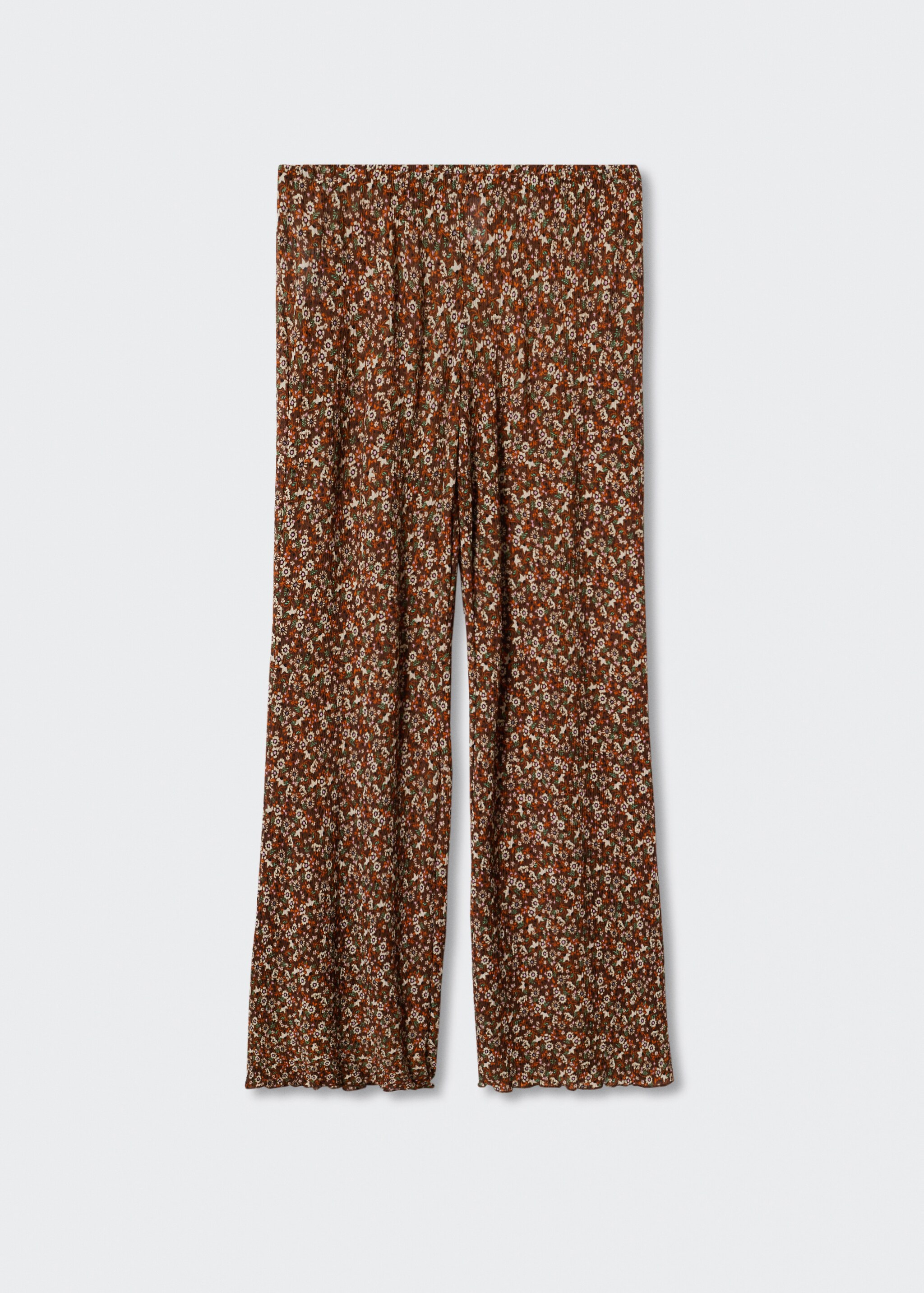 Flared floral-print trousers - Article without model