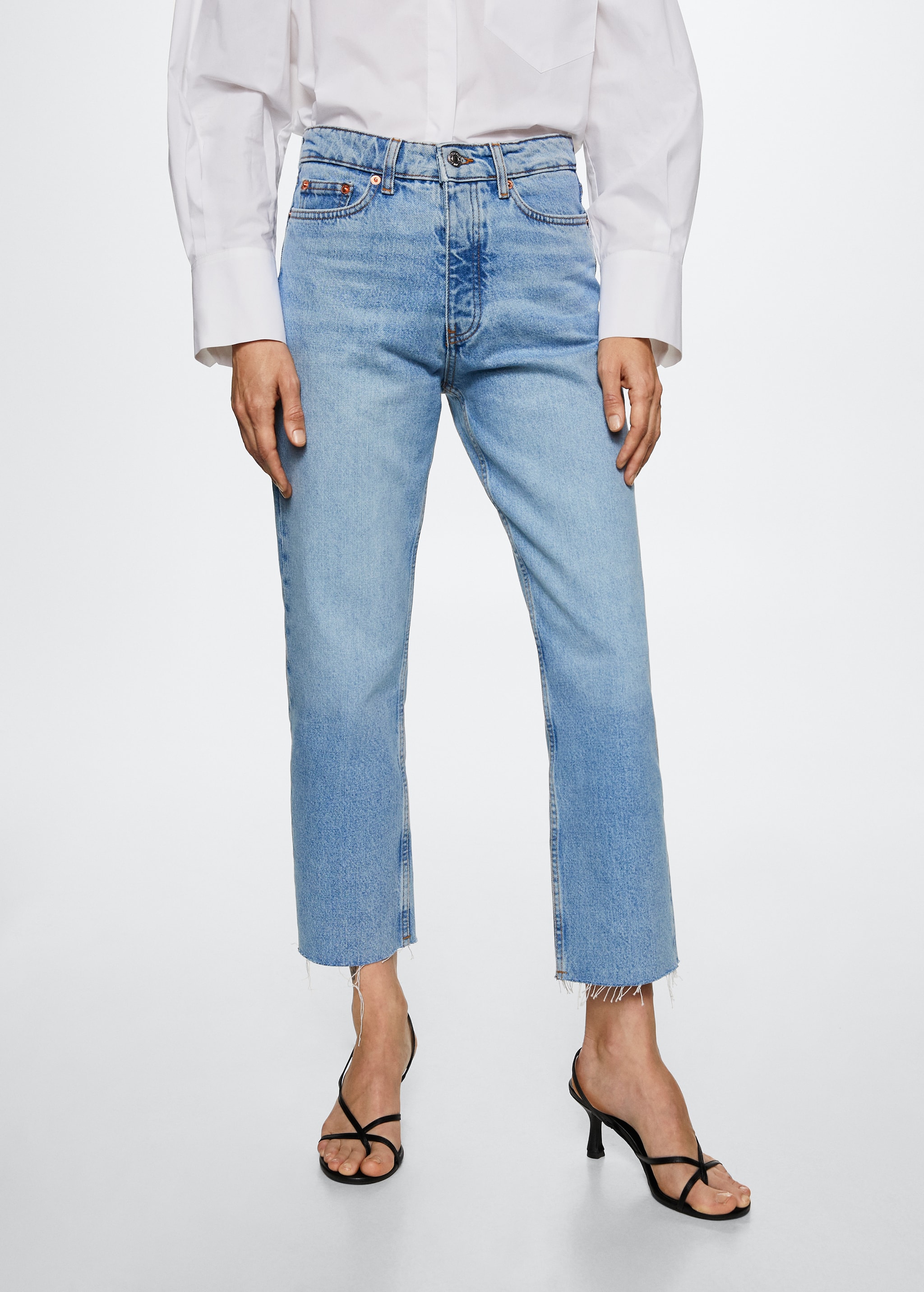 Cropped Very High Waist Jeans Flying Monkey Parade High Rise Slant