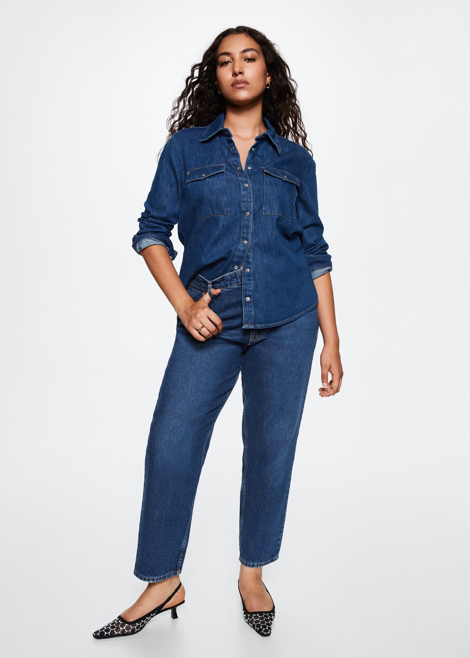 Mom high-waist jeans - Details of the article 4