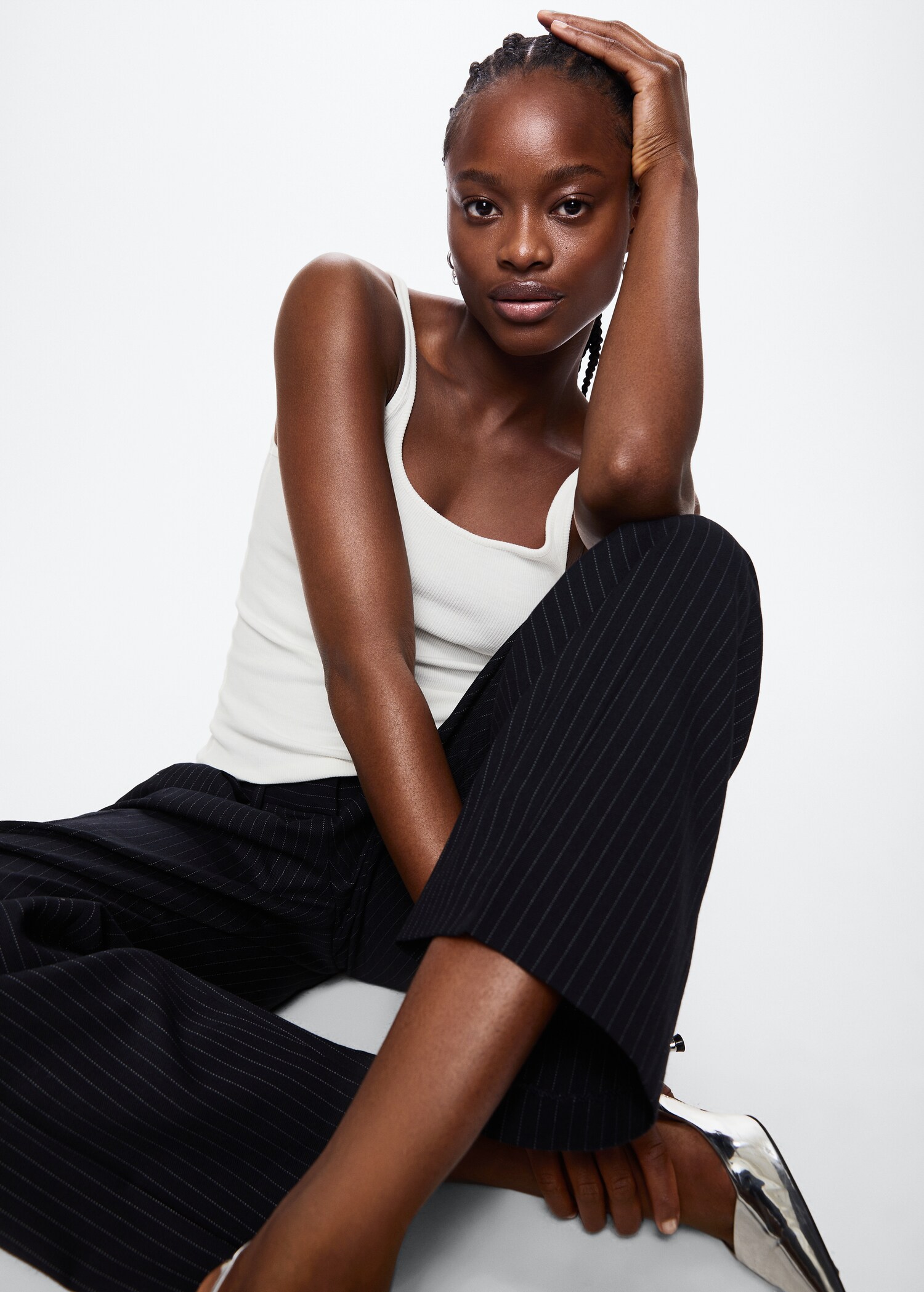 Ribbed strap top - Details of the article 2