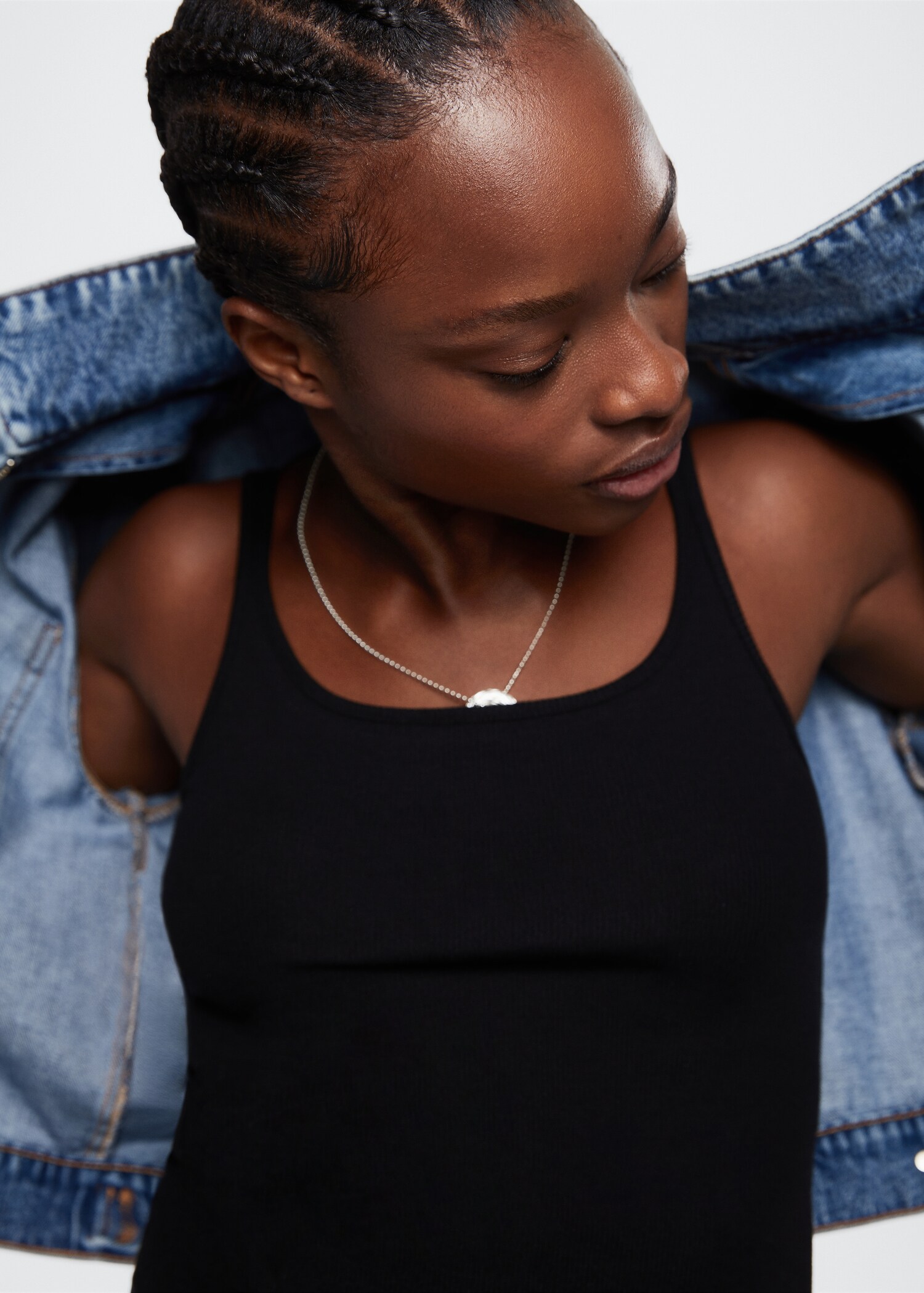Ribbed strap top - Details of the article 1