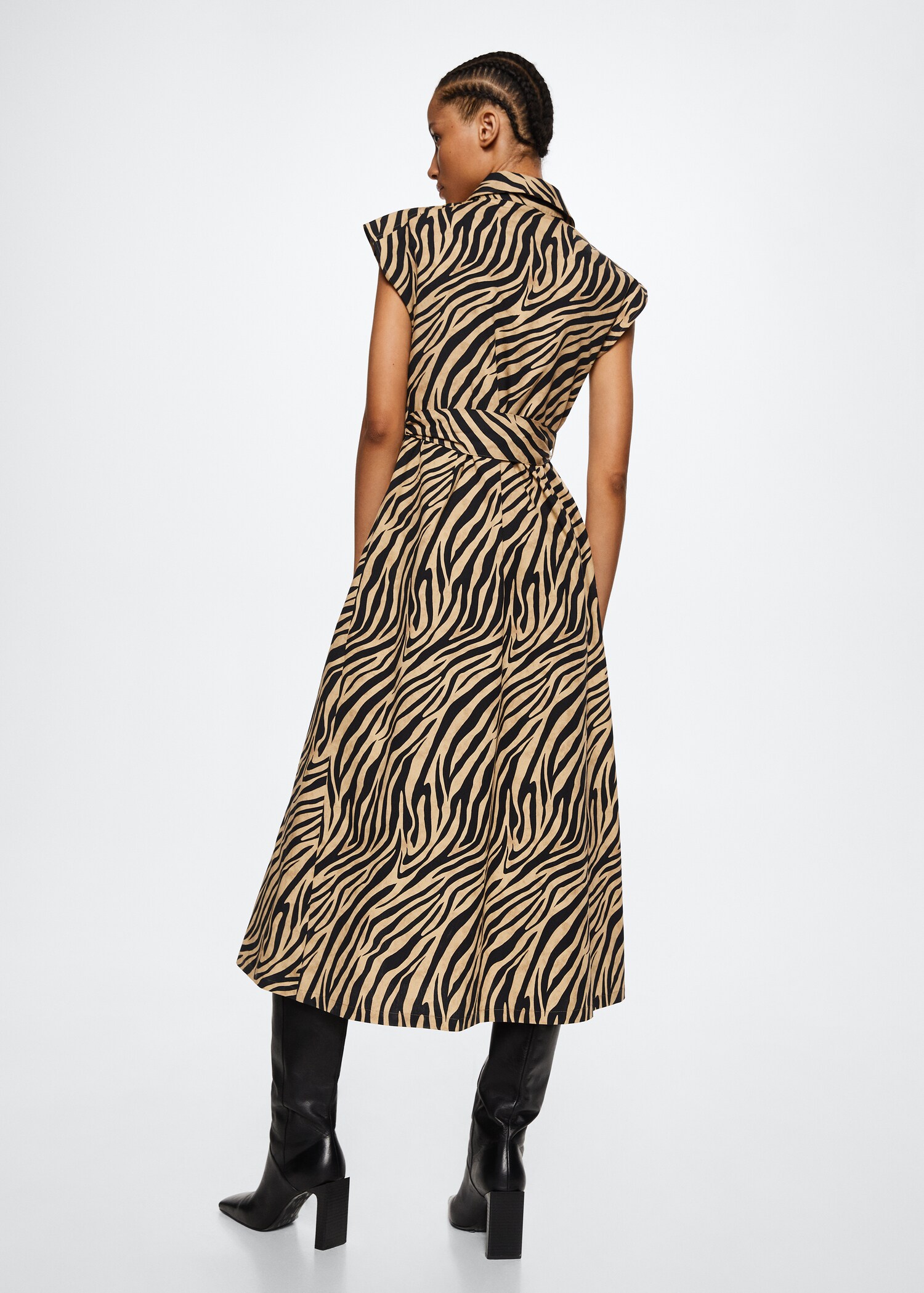 Vestido animal print - Reverso del artículo
