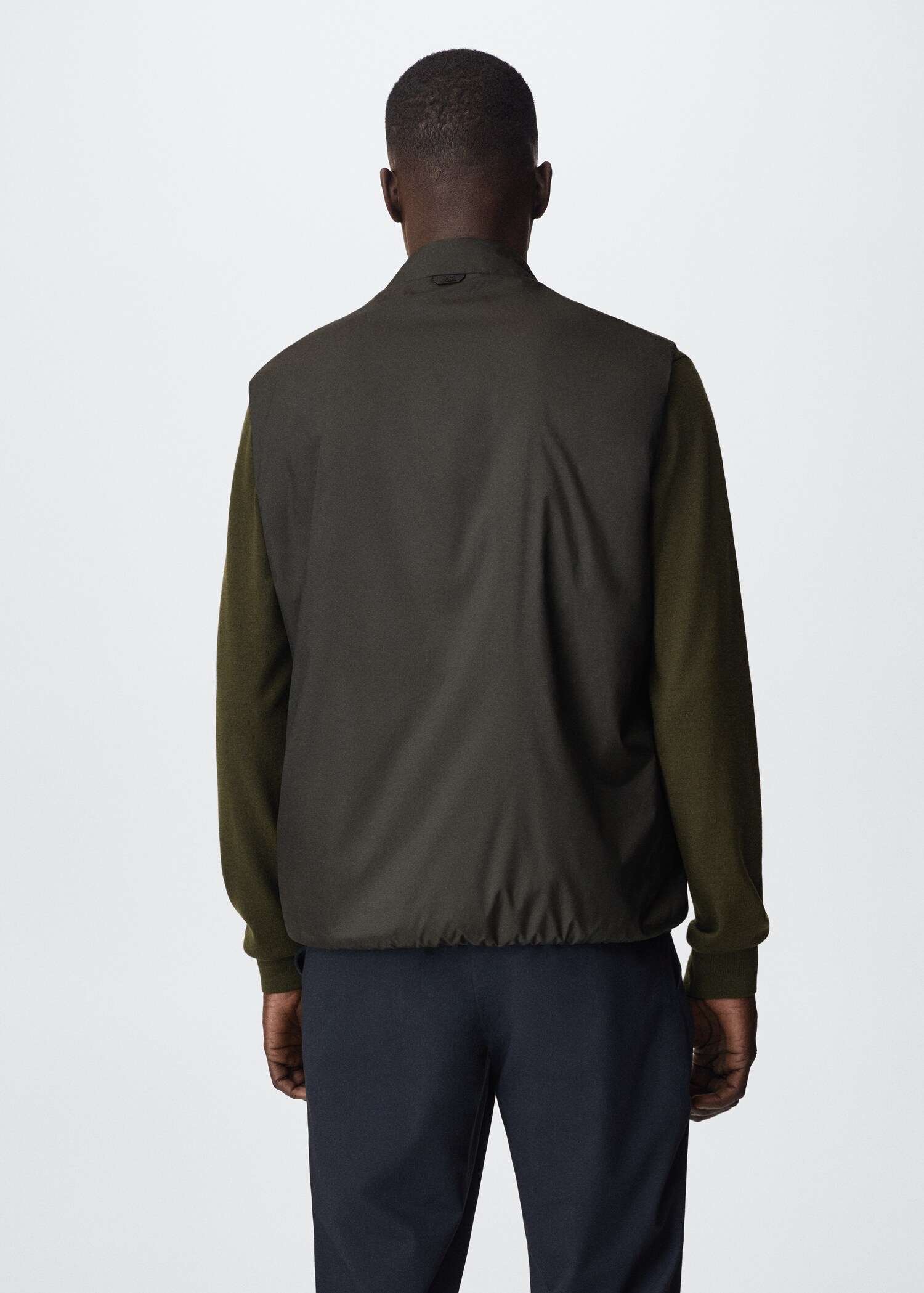 Thermoregulating waterproof gilet - Reverse of the article