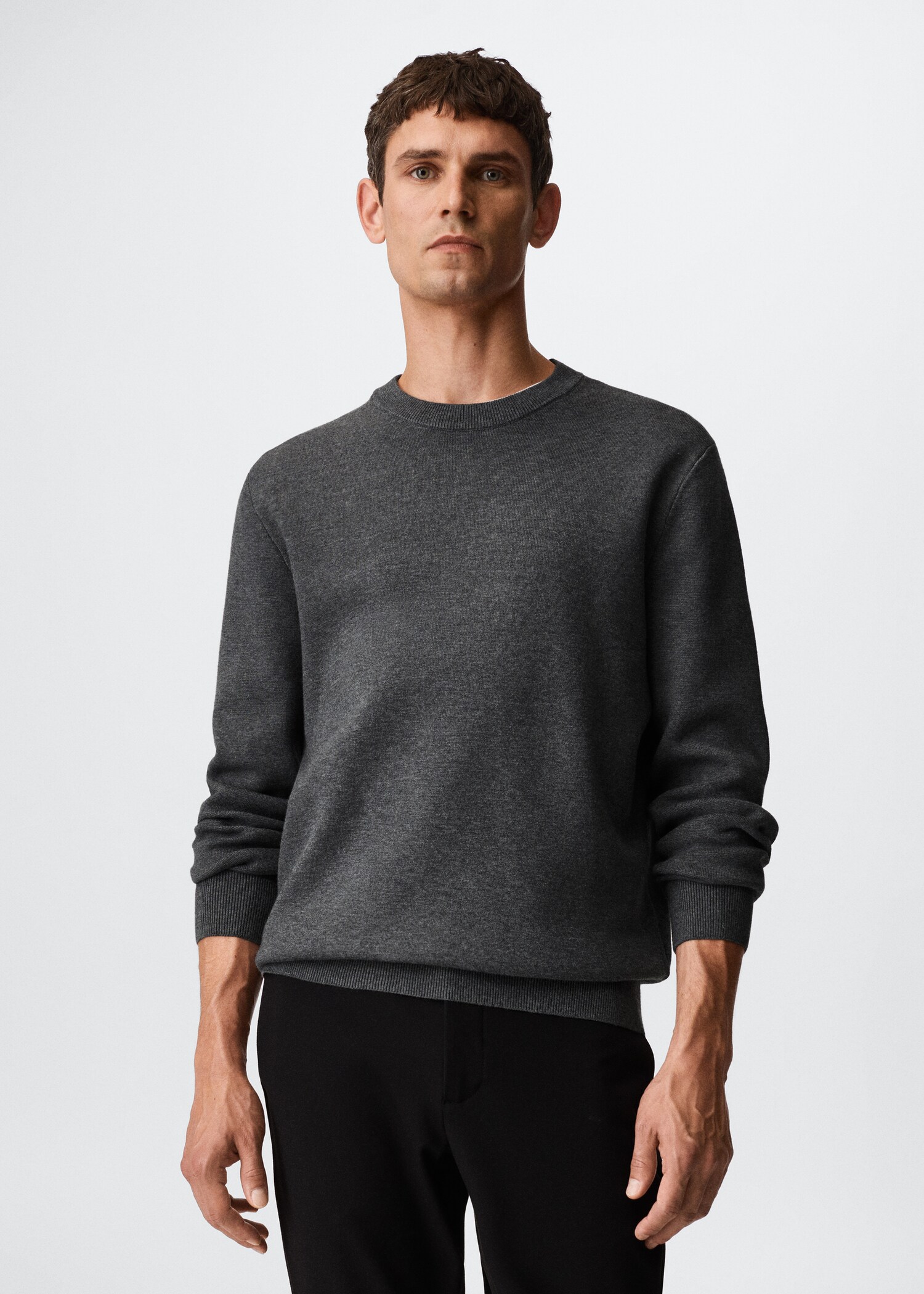 Round-neck breathable sweater - Medium plane