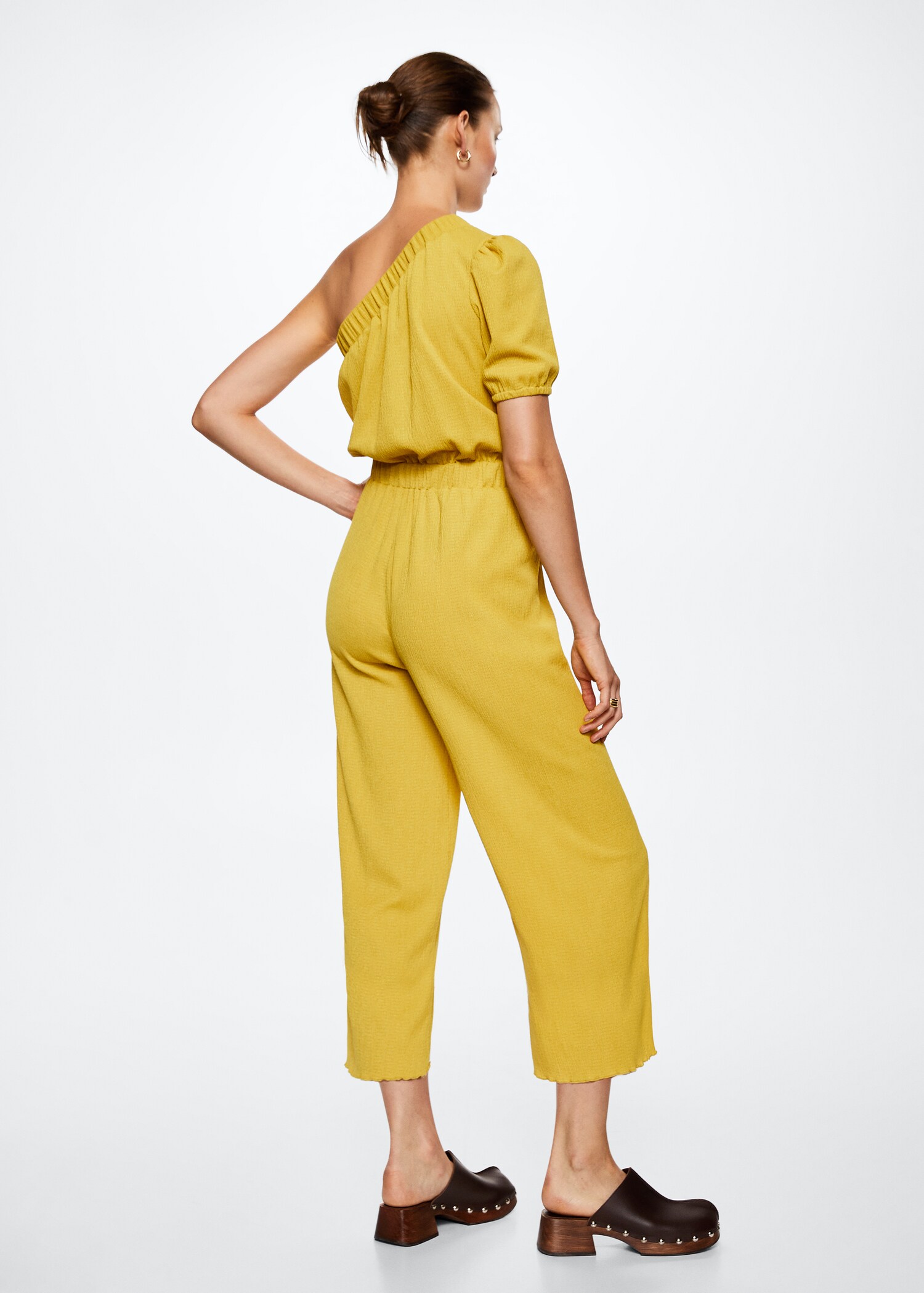 Asymmetrischer Jumpsuit mit Textur - Rückseite des Artikels
