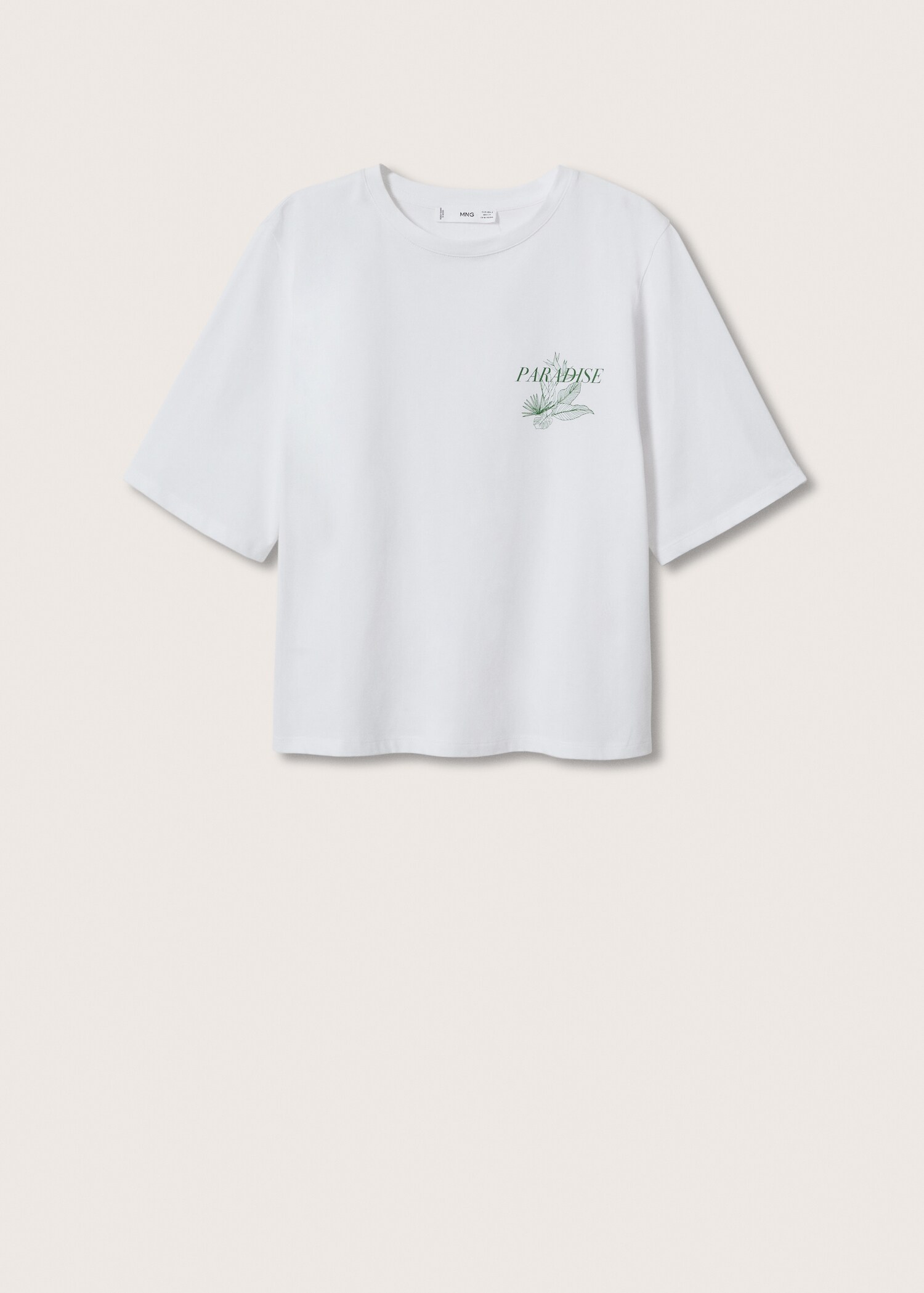 Printed cotton-blend T-shirt - Article without model