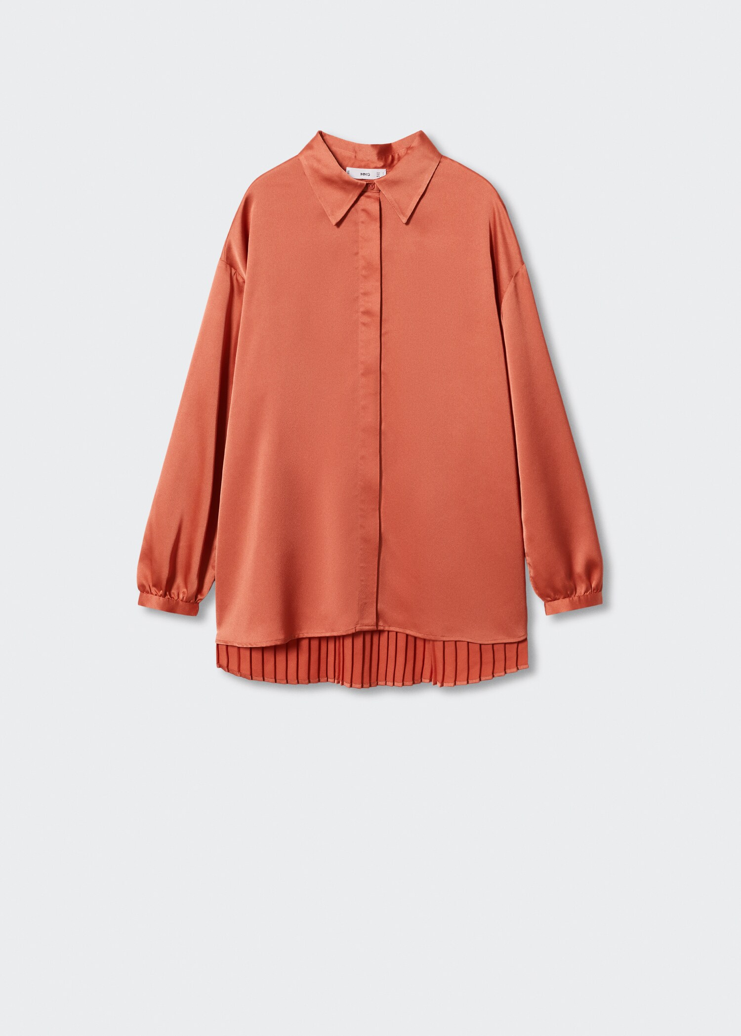 Satin pleated blouse - Article without model