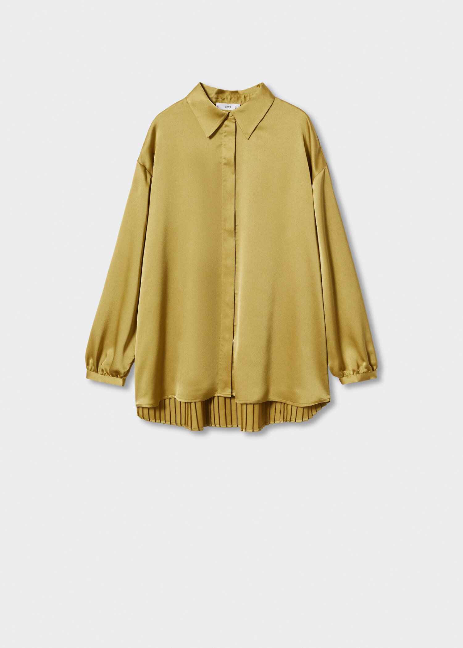 Satin pleated blouse - Article without model