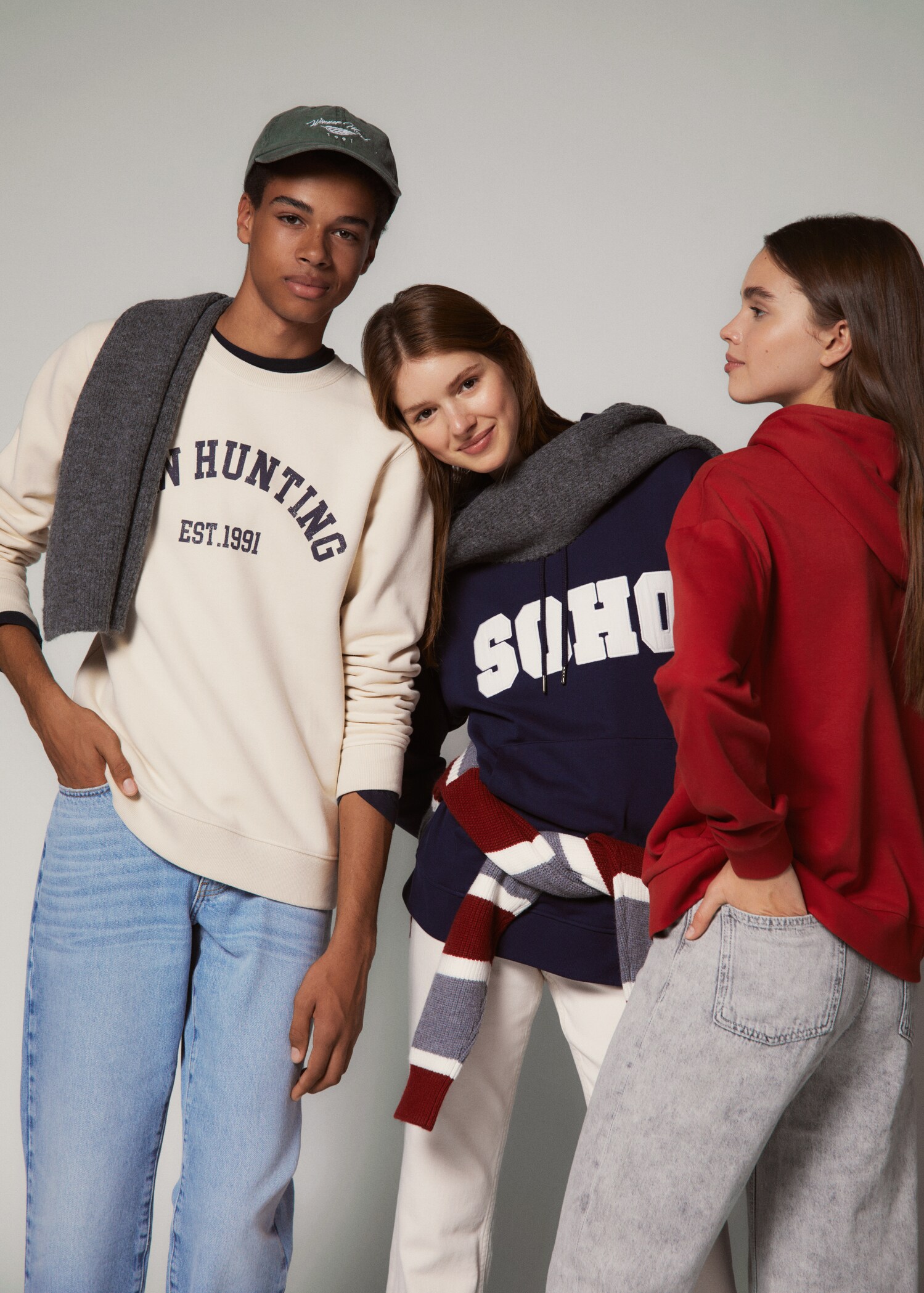 Mønstret sweatshirt i bomull - Artikkeldetalj 6