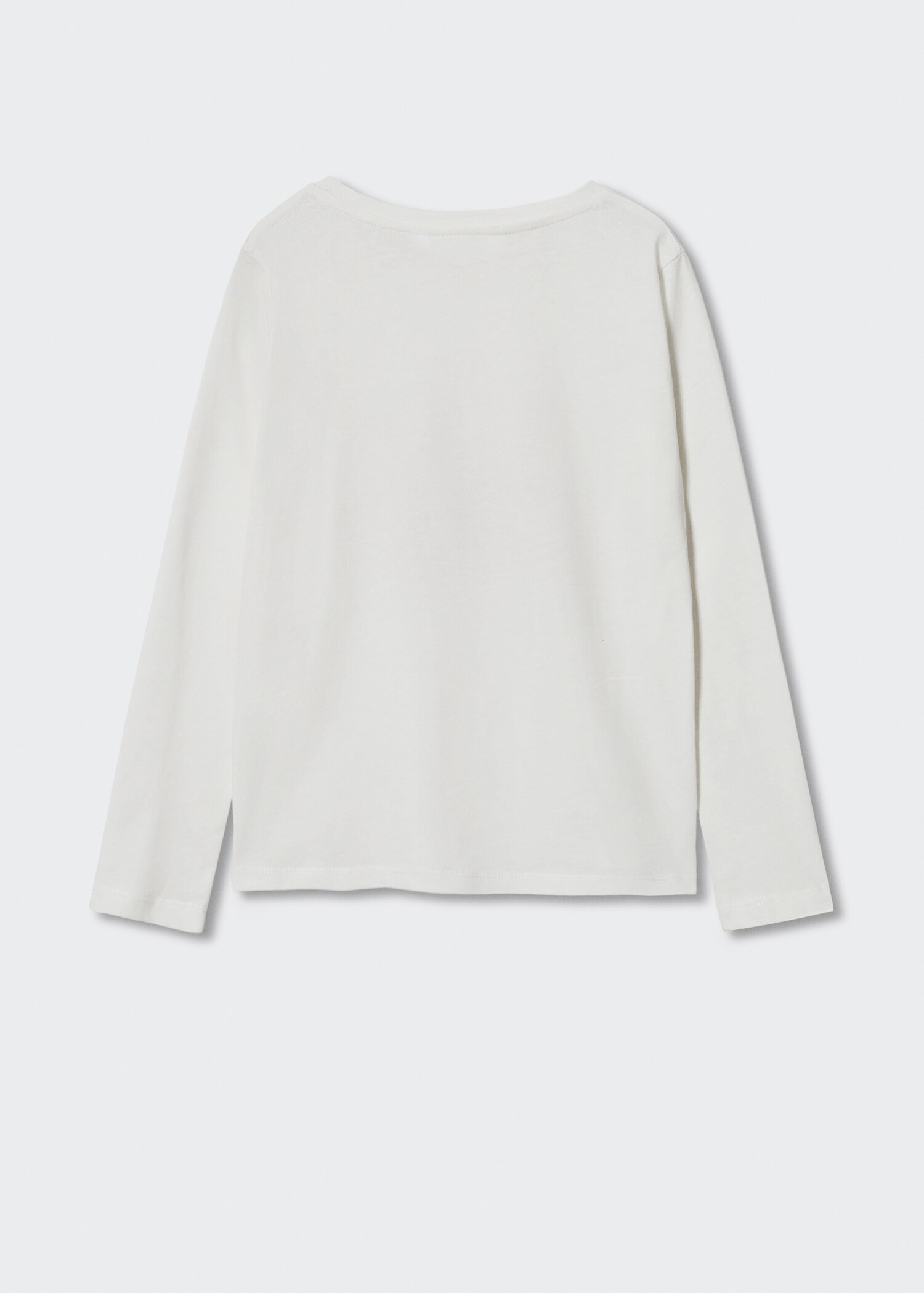 Camiseta manga larga mensaje - Reverso del artículo