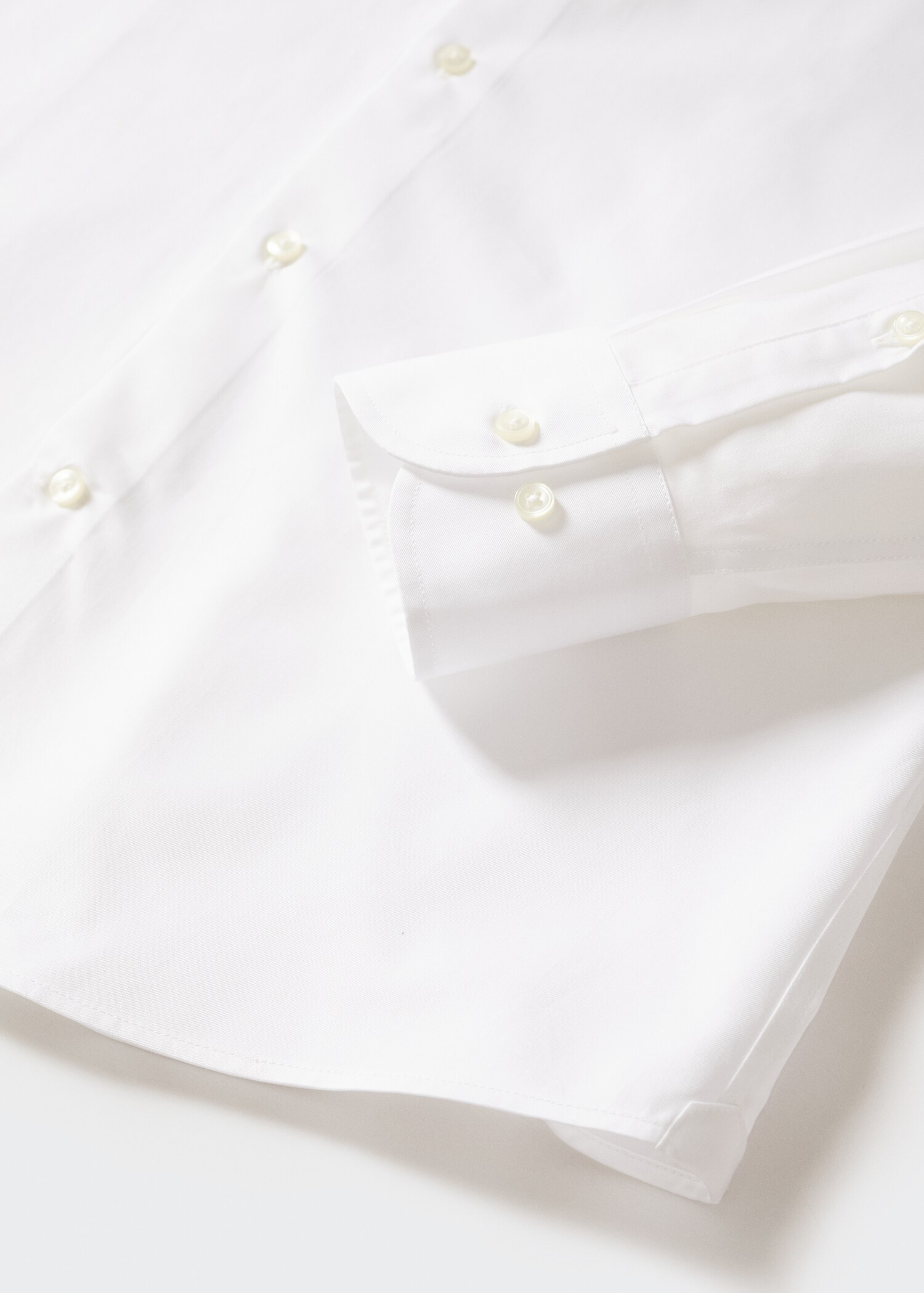 Slim Fit-Anzugshemd aus Baumwolle - Detail des Artikels 8