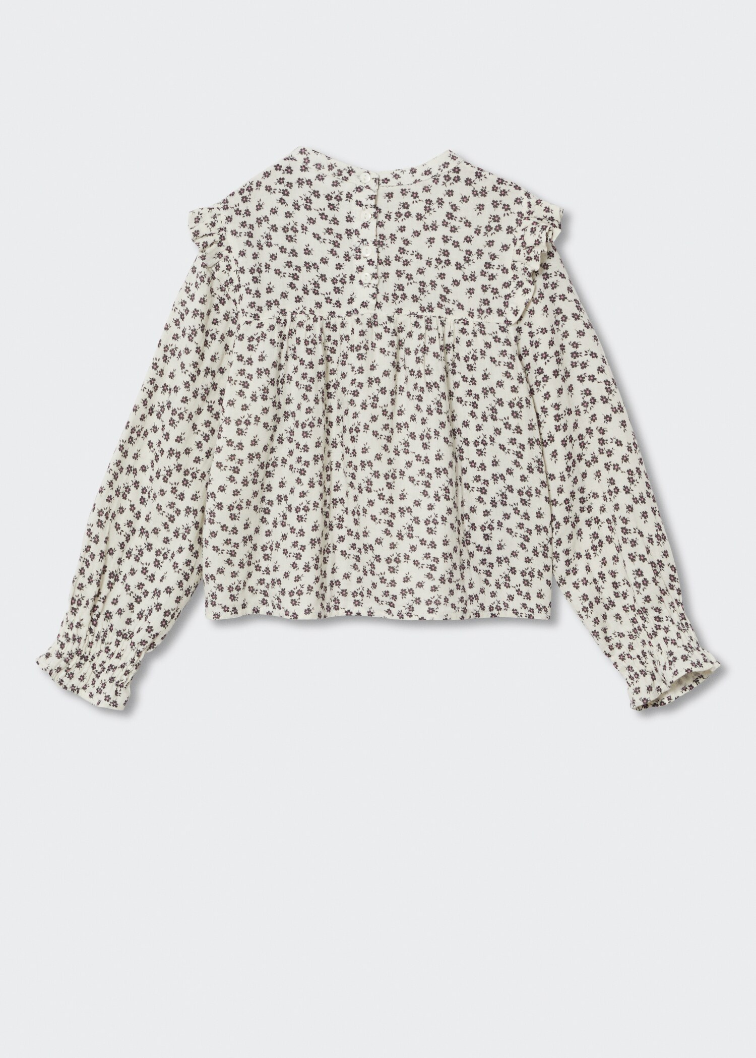 Ruffled floral blouse - Reverse of the article