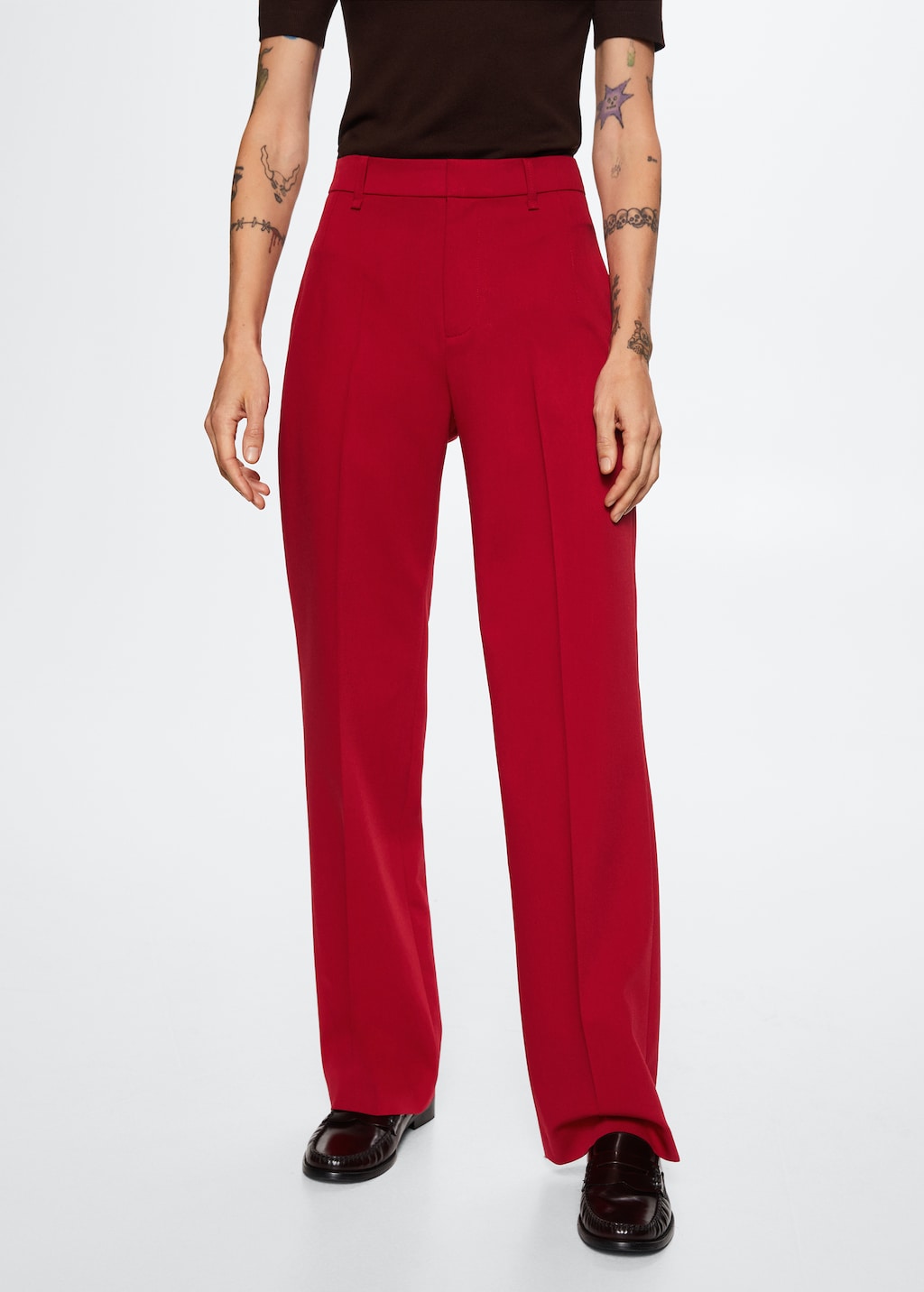 Pantalon rouge mango hotsell