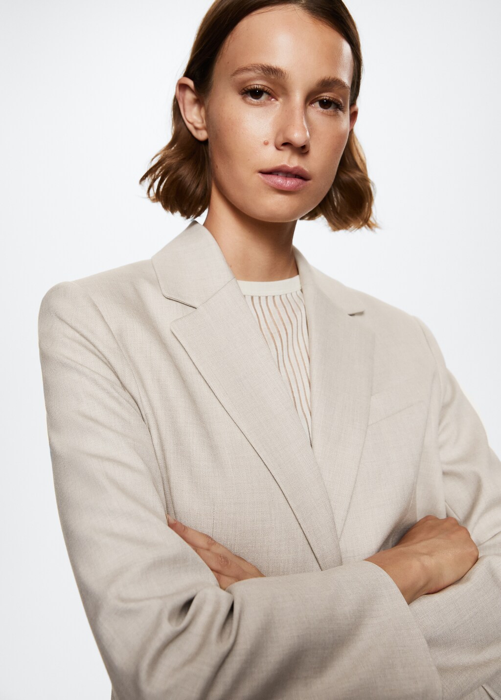 Patterned suit blazer | MANGO Kosovo