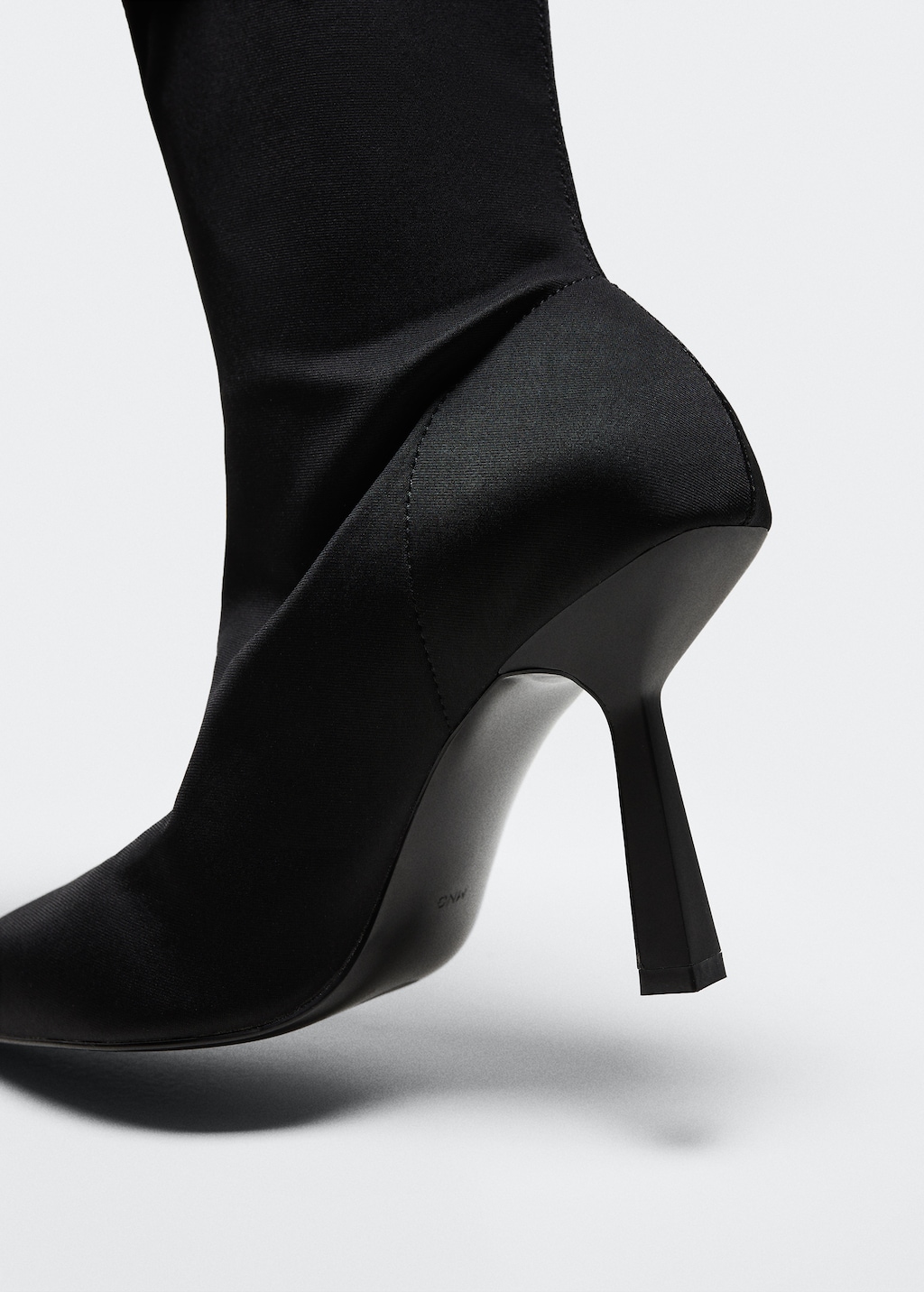 Mango black sock boots 2025