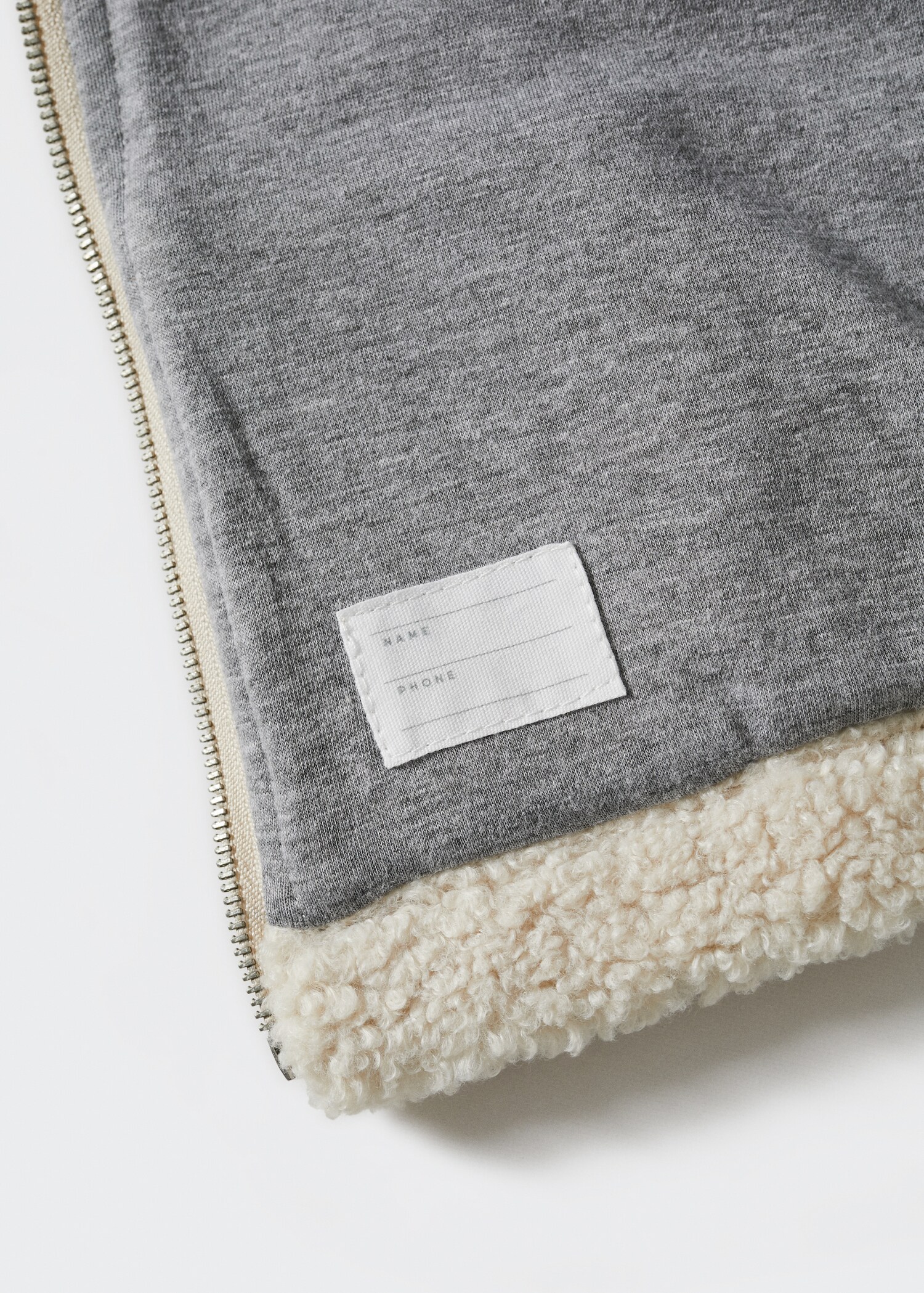 Shearling-effect hooded coat - Details of the article 8