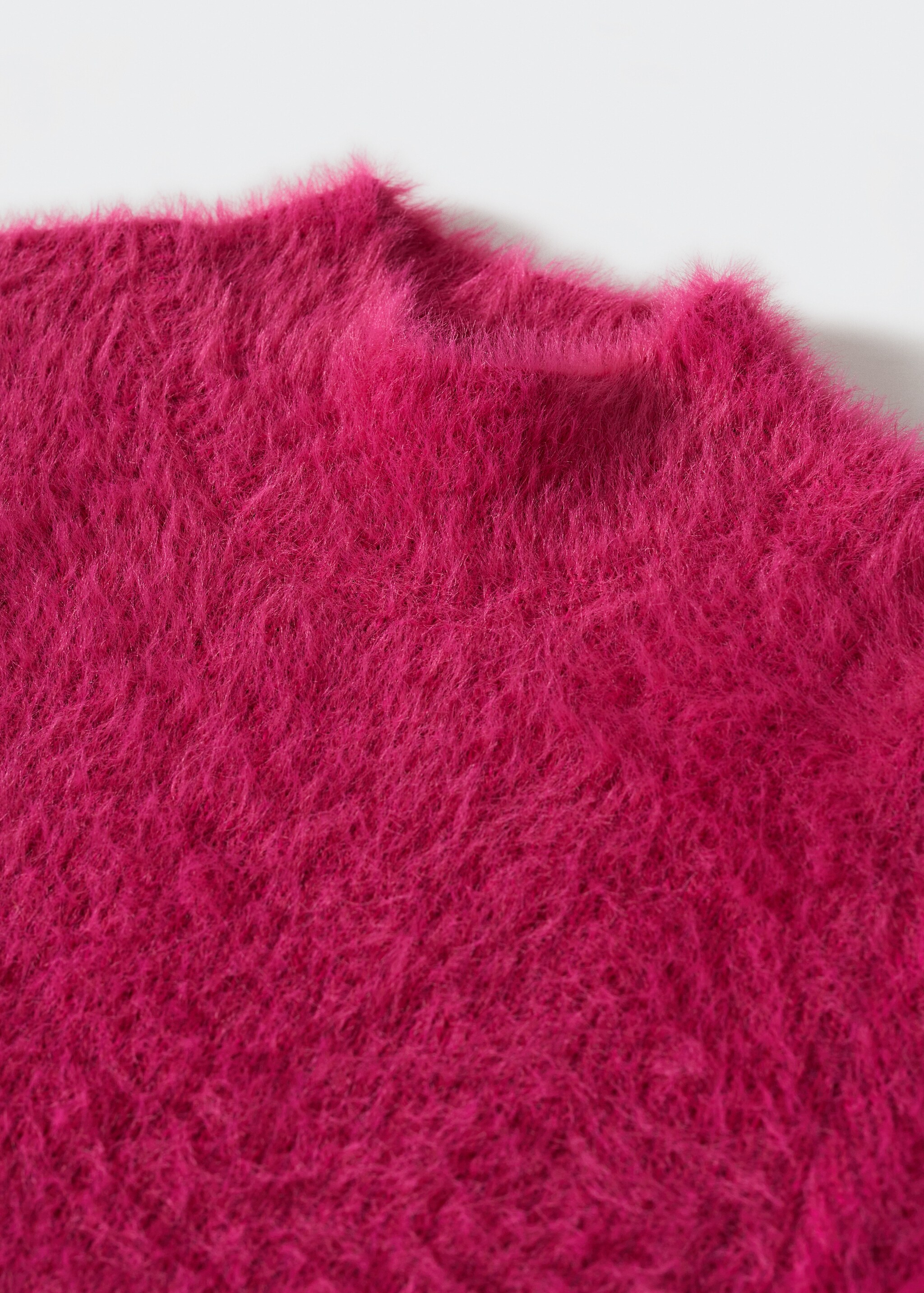 Knitted dress with fur effect - Details of the article 8