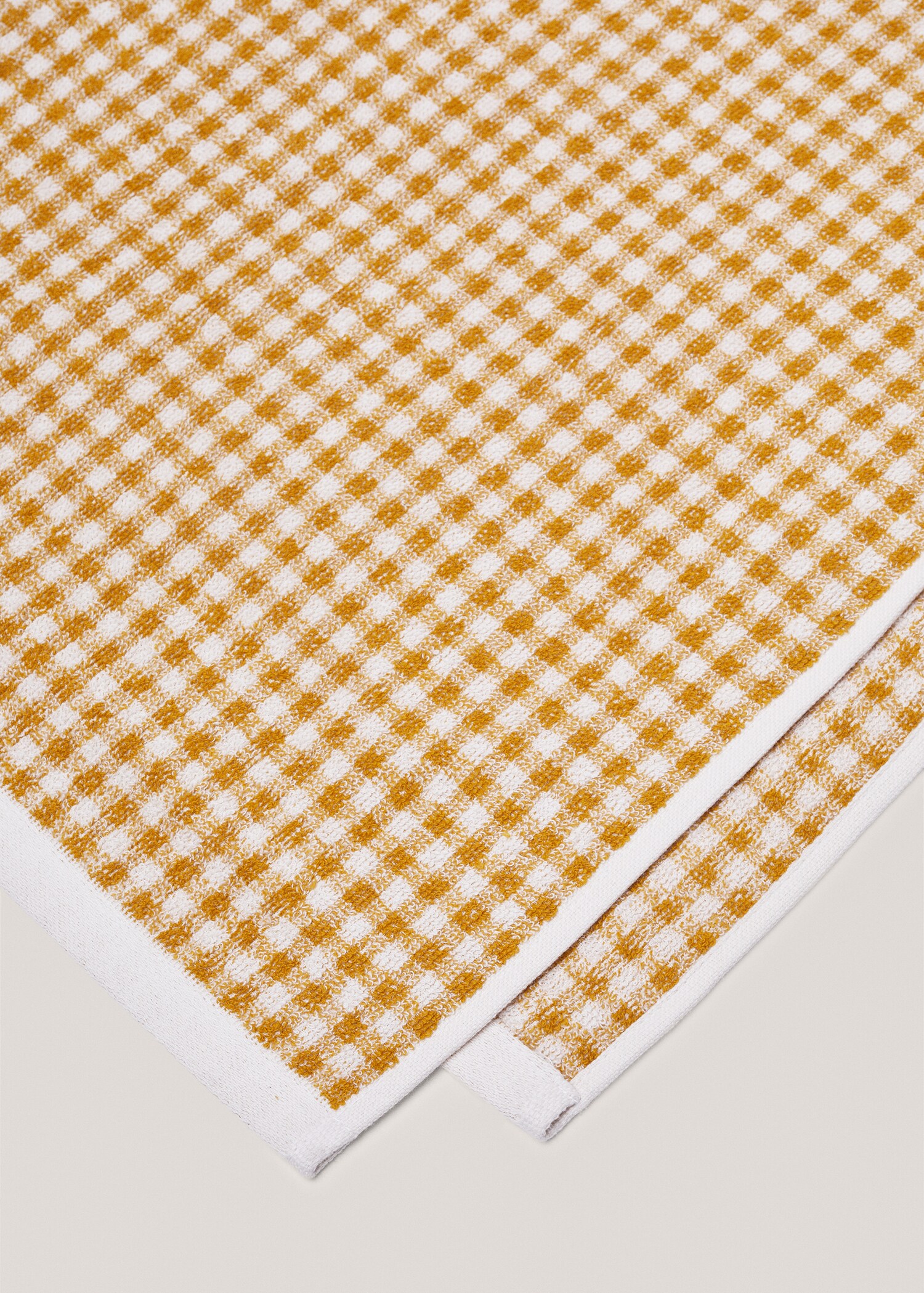 Handdoek met vichyruit 90x150 cm - Detail van het artikel 2