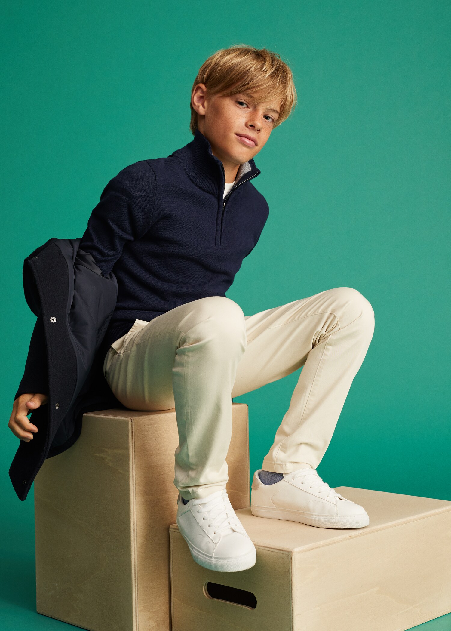 Pullover mit Zip-Kragen - Detail des Artikels 3