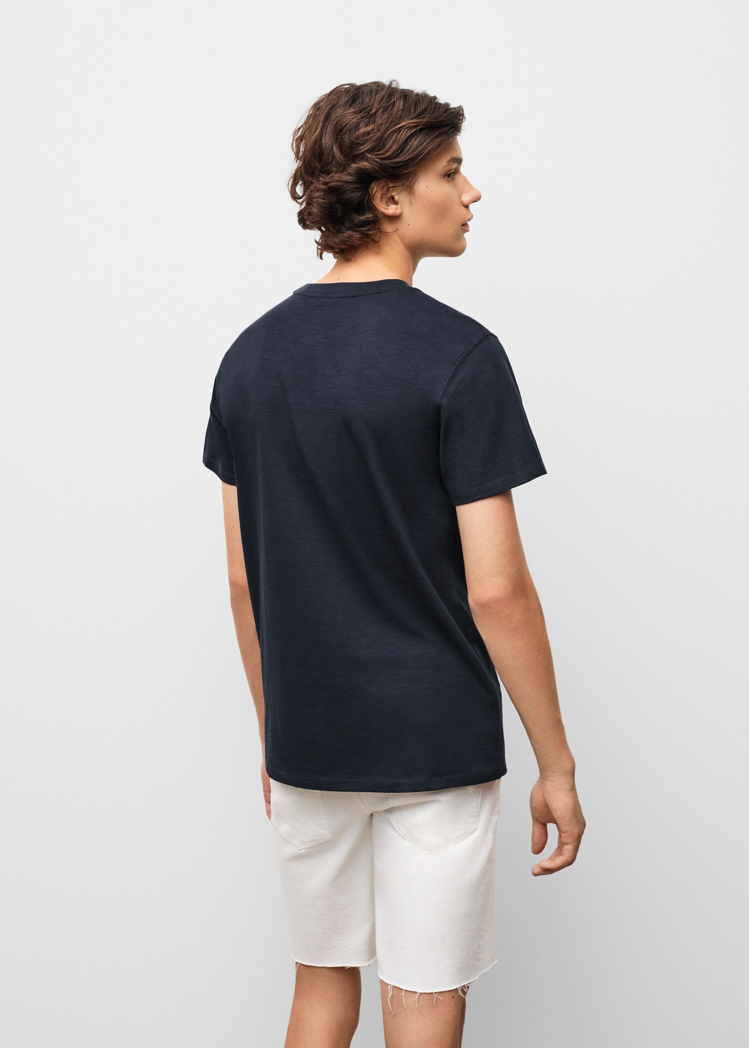 Camiseta algodón bolsillo - Reverso del artículo