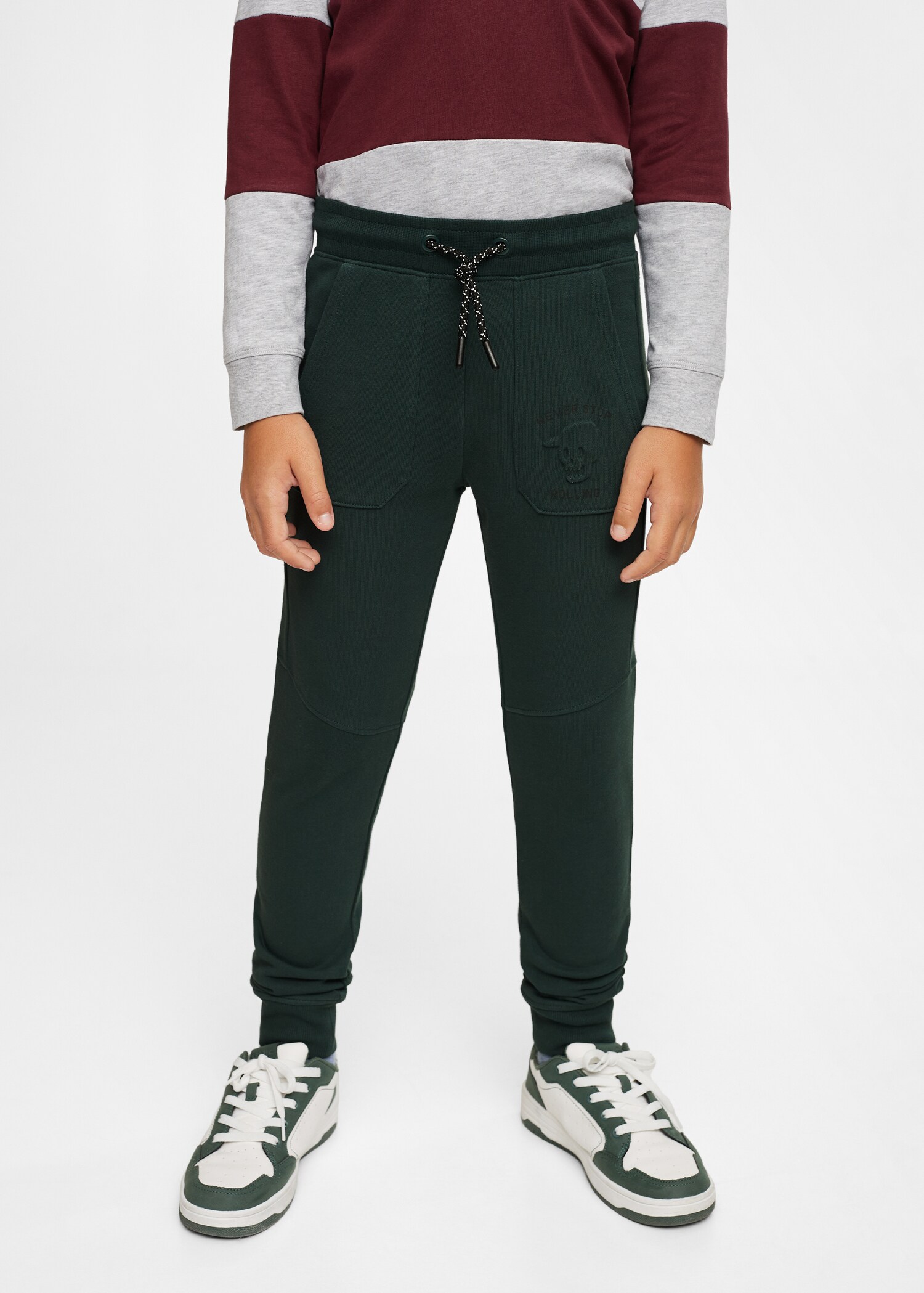 Cotton jogger-style trousers - Details of the article 6