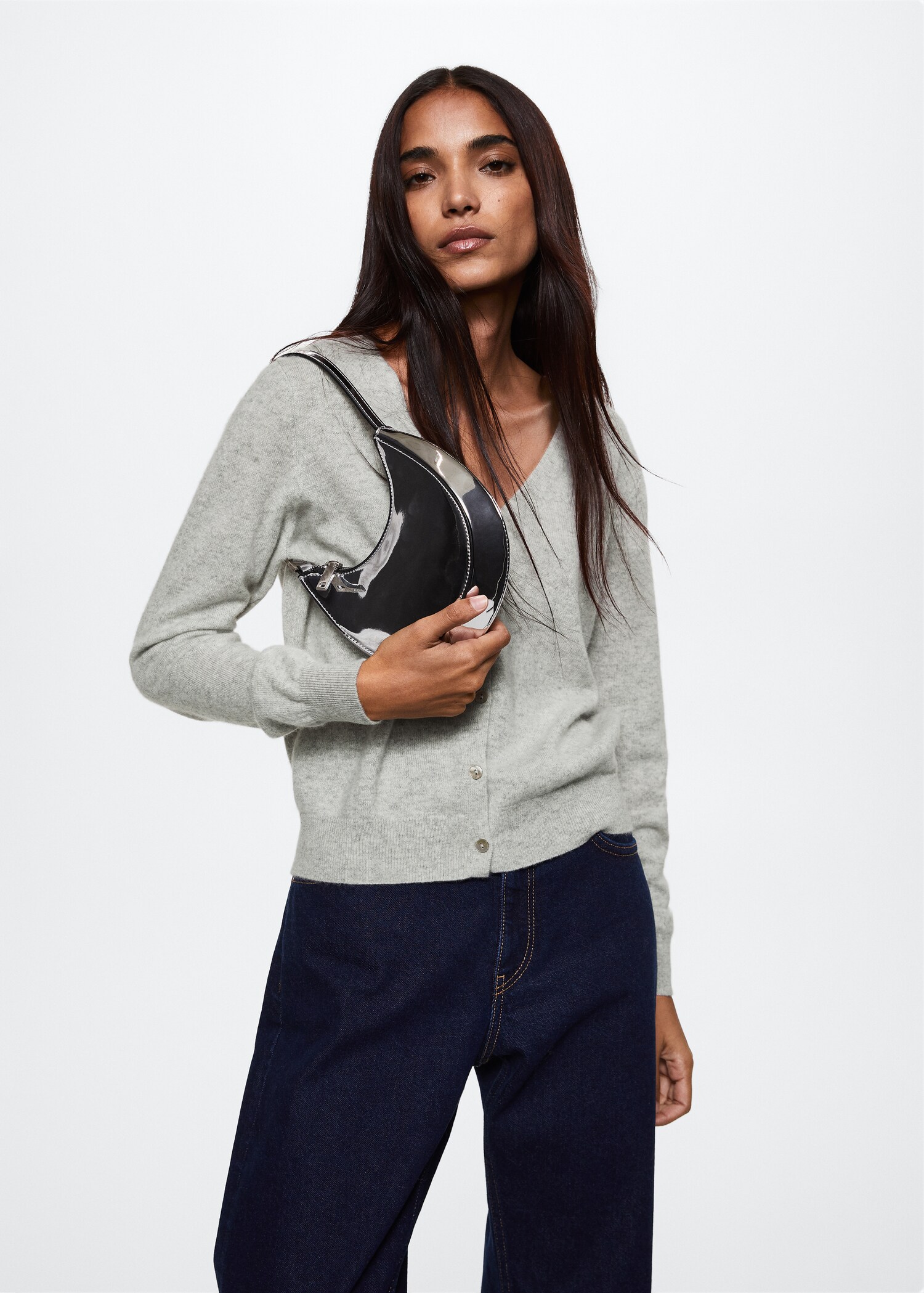 100% cashmere cardigan - Medium plane