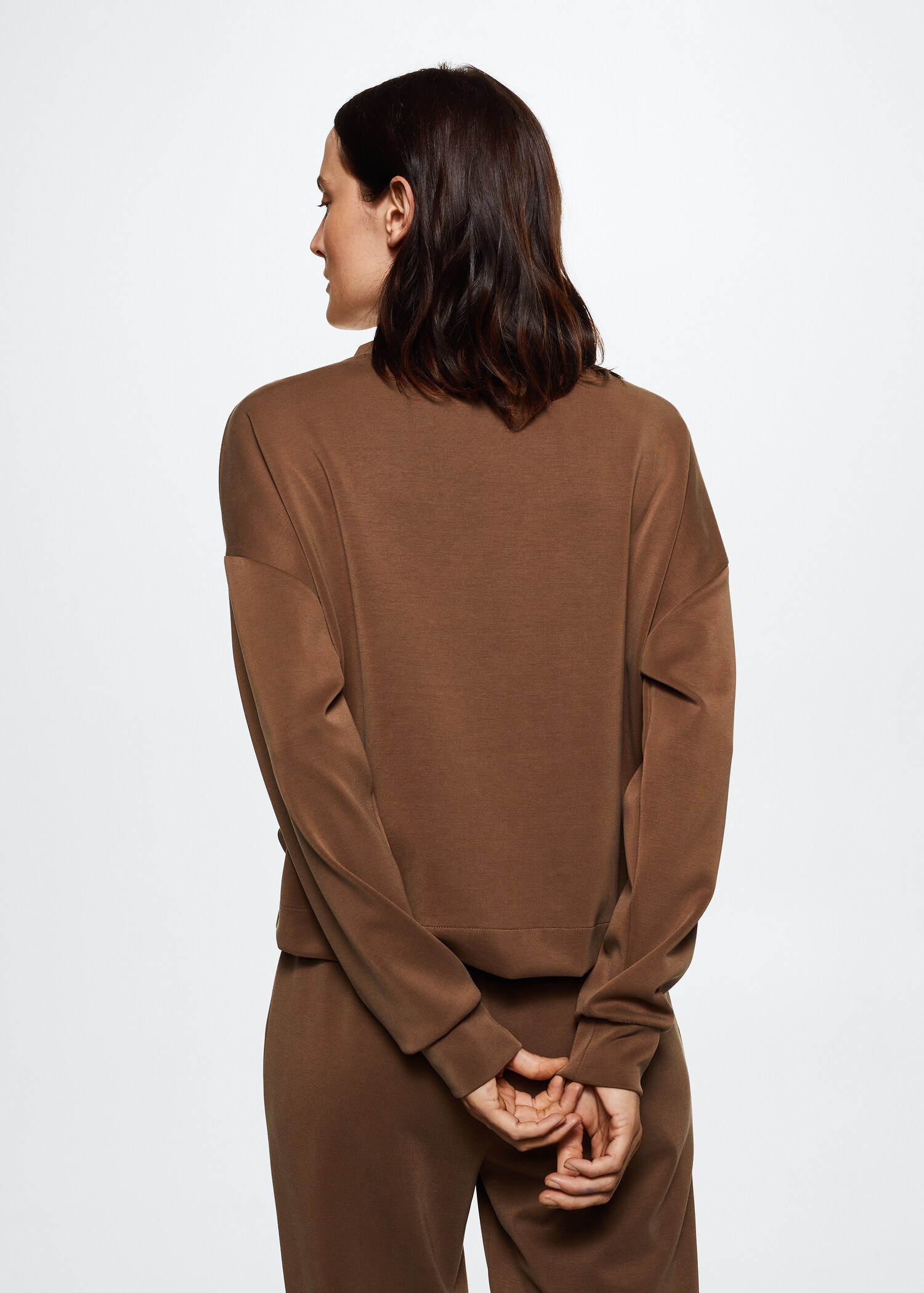 Sudadera cuello perkins - Reverso del artículo