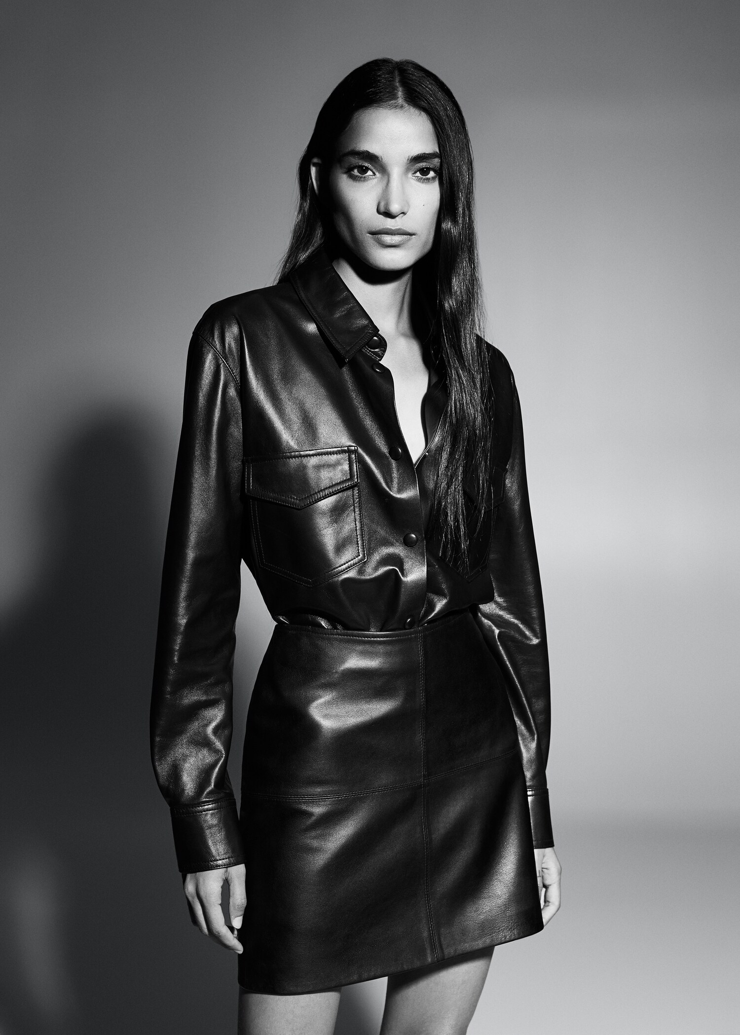 100% leather shirt - Details of the article 2