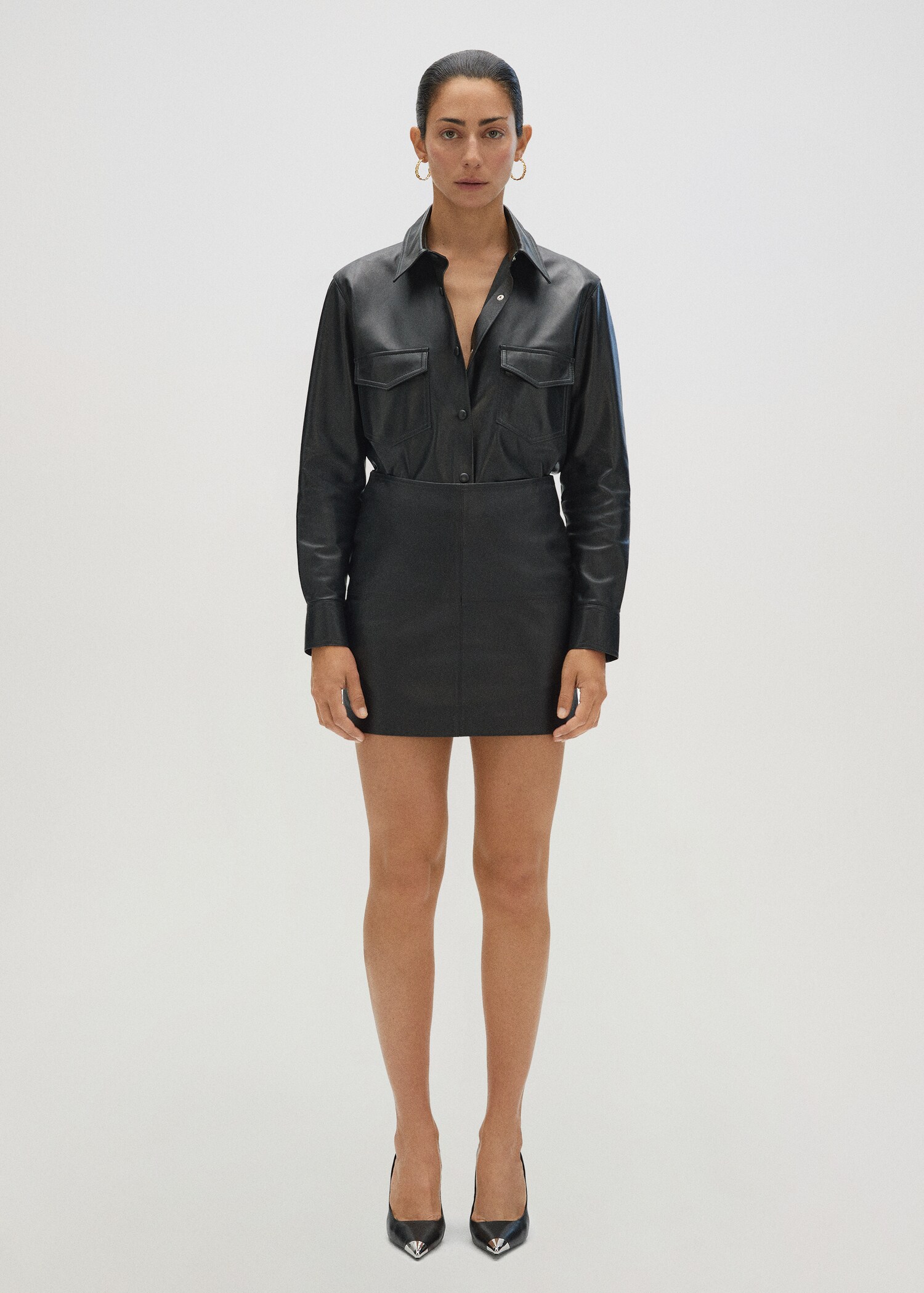 100% leather shirt - Details of the article 7