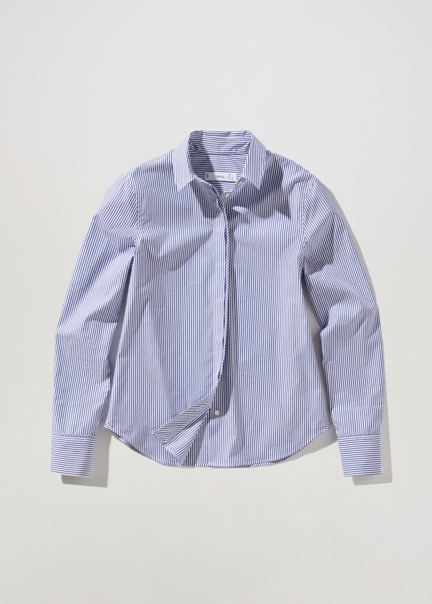 Slim-fit striped poplin shirt  - Article without model