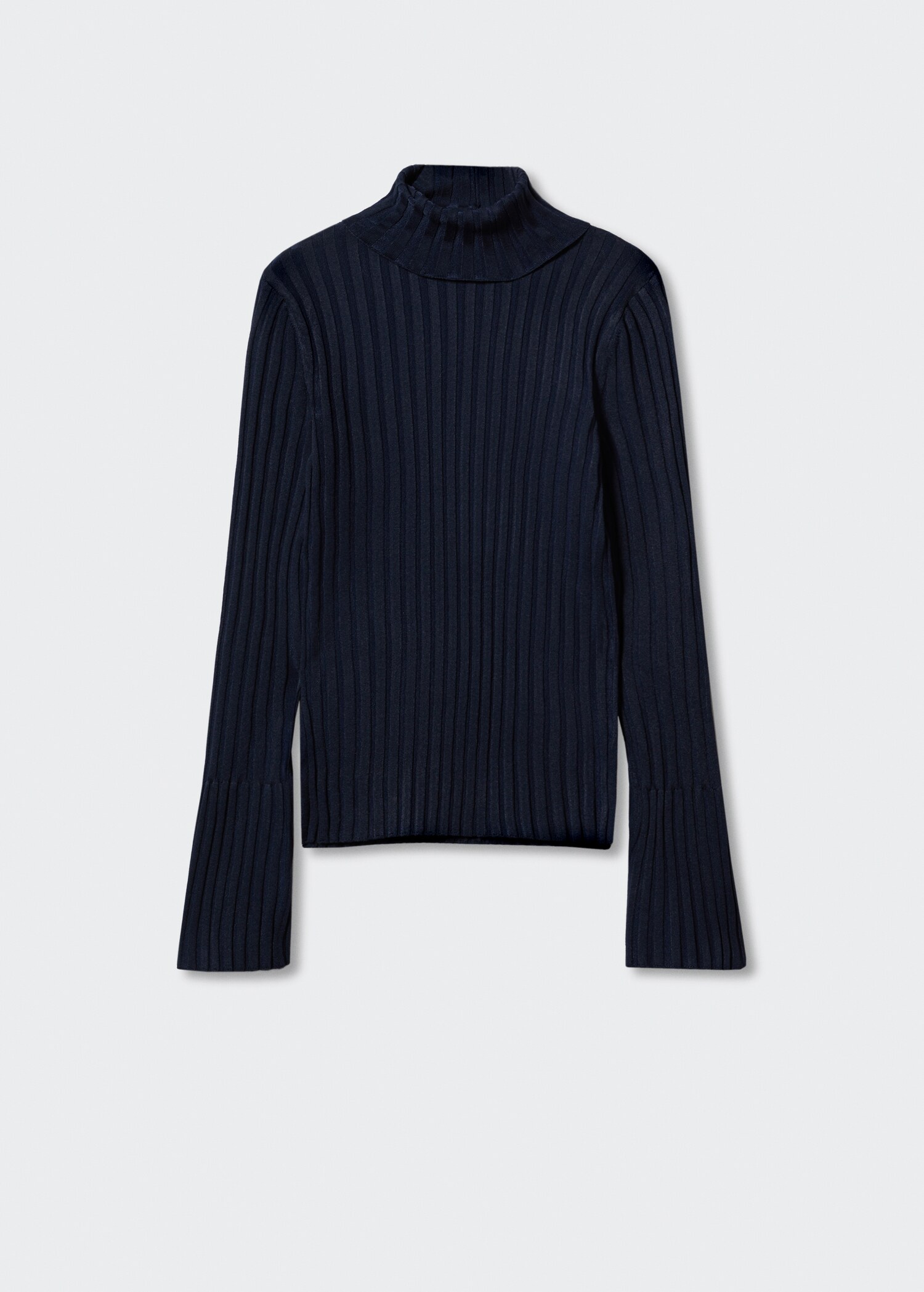 Pull-over côtelé col roulé - Article sans modèle