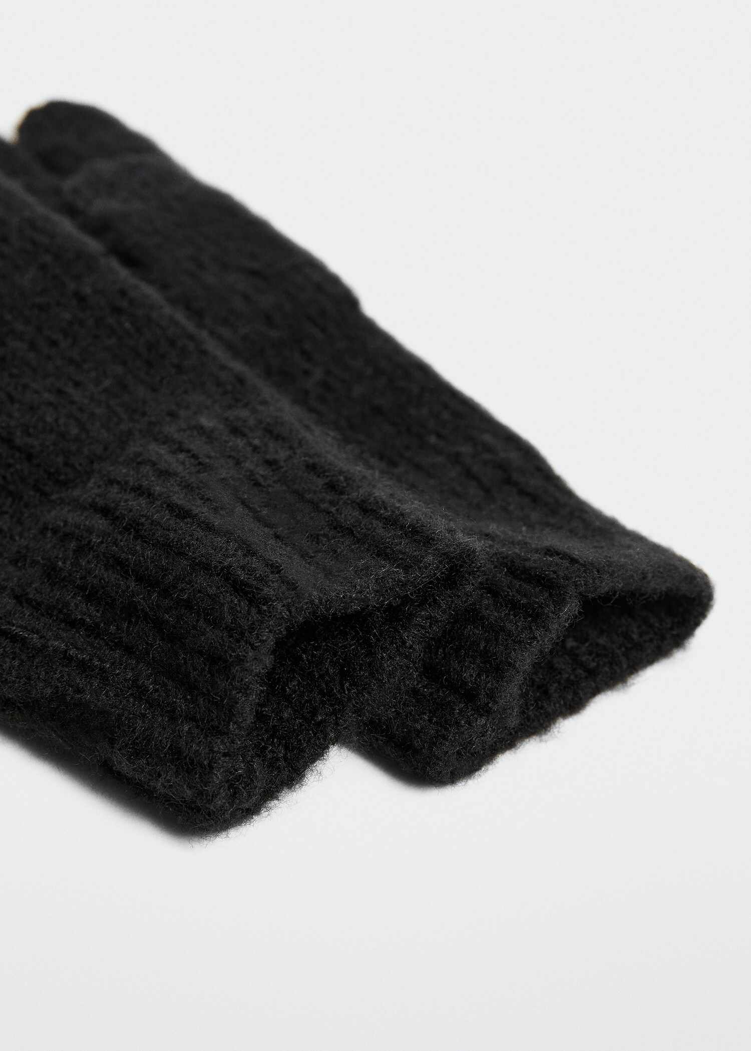Ribbed knit gloves - Details of the article 1