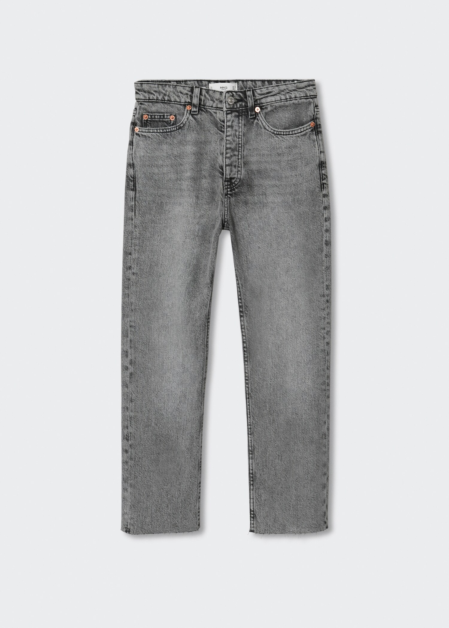 Jeans rectos tiro alto crop - Artículo sin modelo
