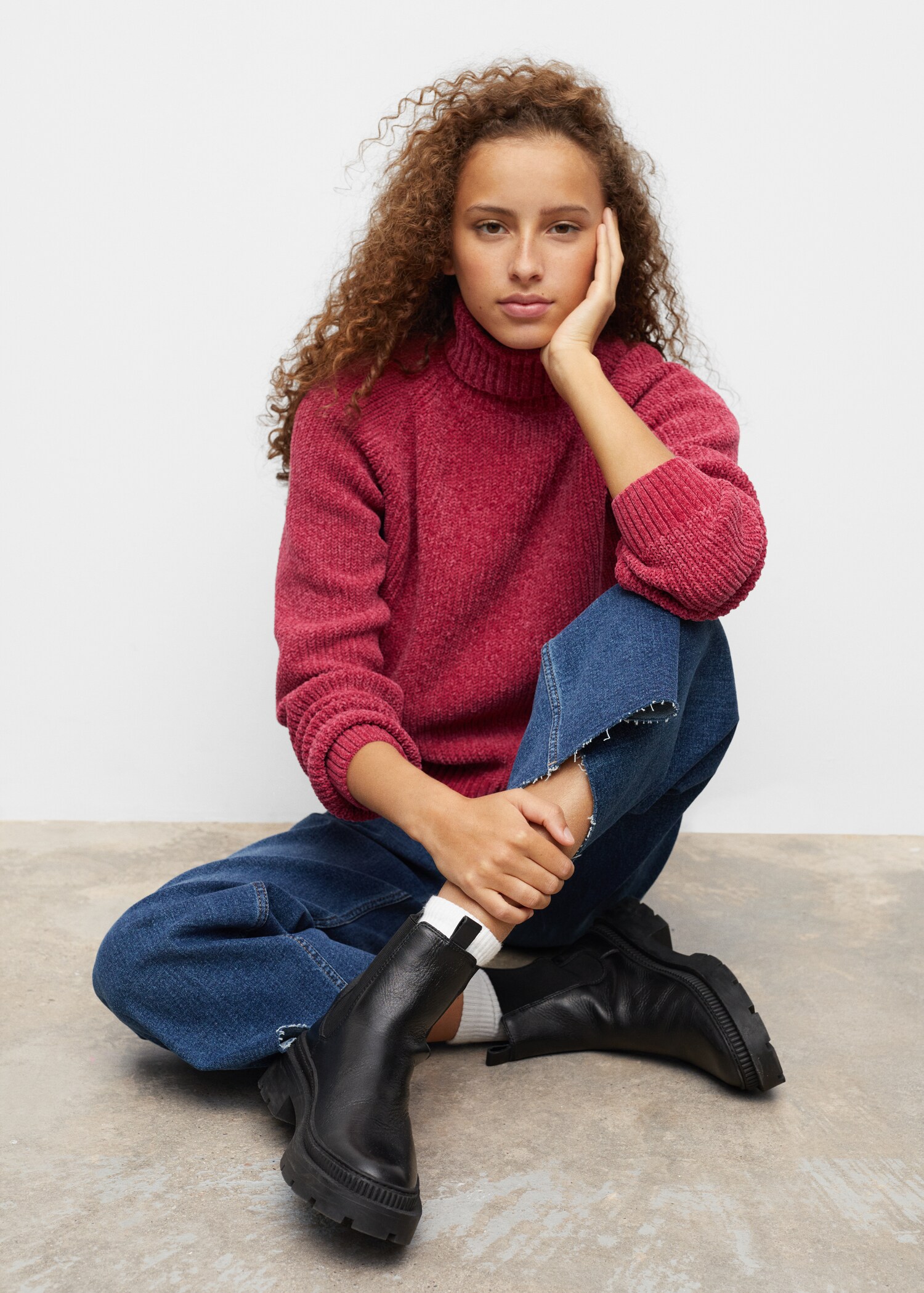 Knitted braided sweater - Details of the article 3