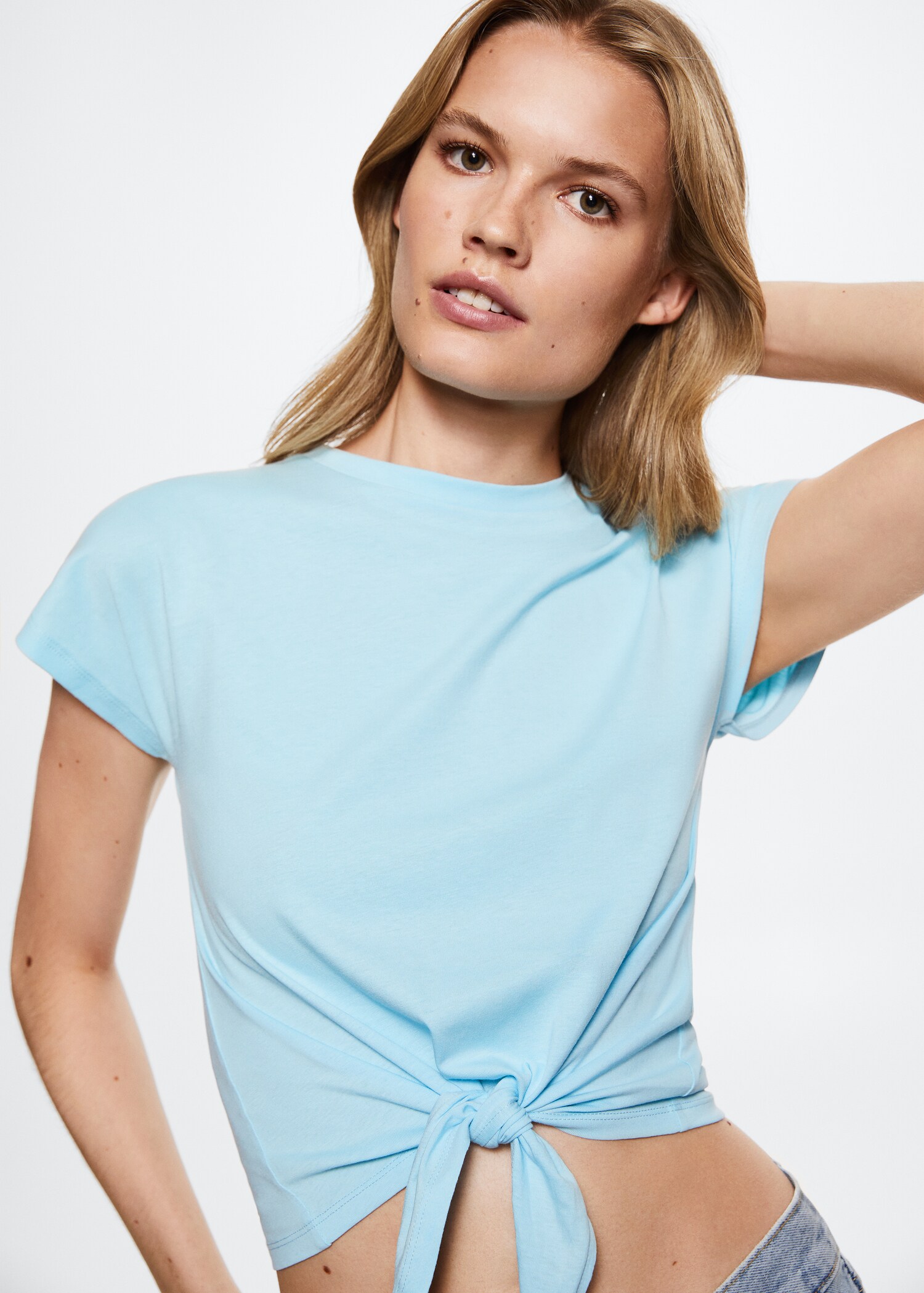 Knot cotton t-shirt - Details of the article 6