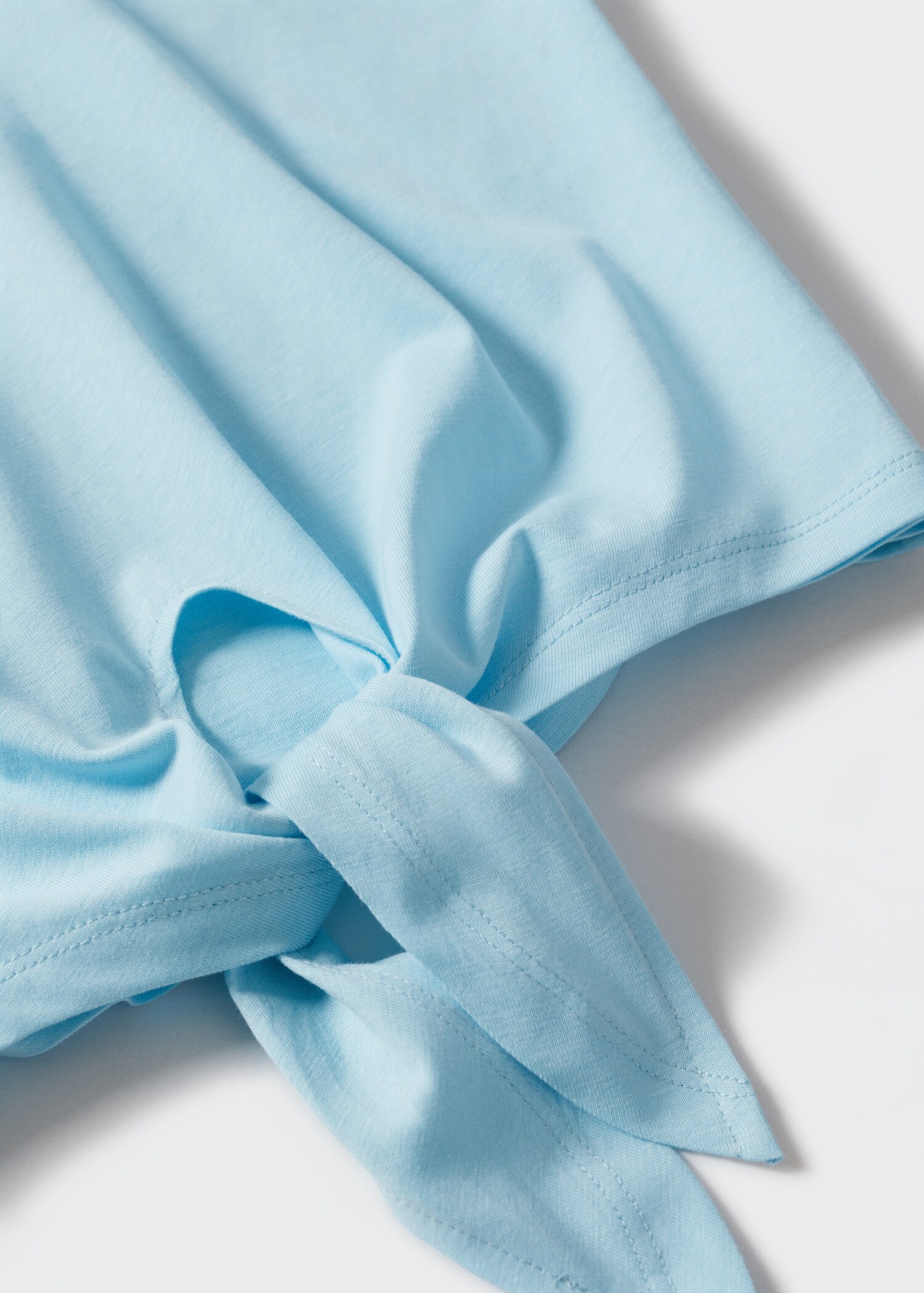 Knot cotton t-shirt - Details of the article 8