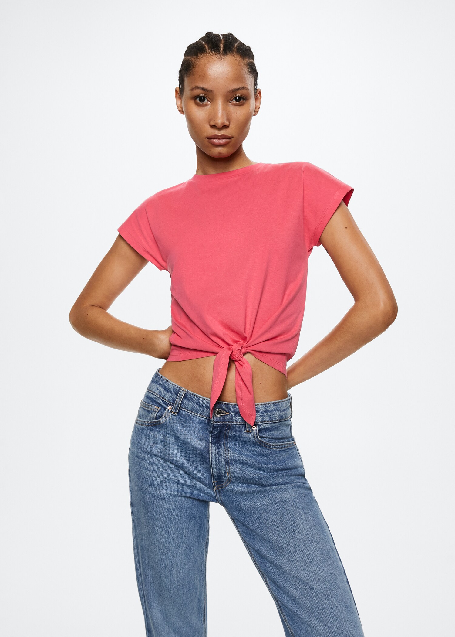 Knot cotton t-shirt - Medium plane