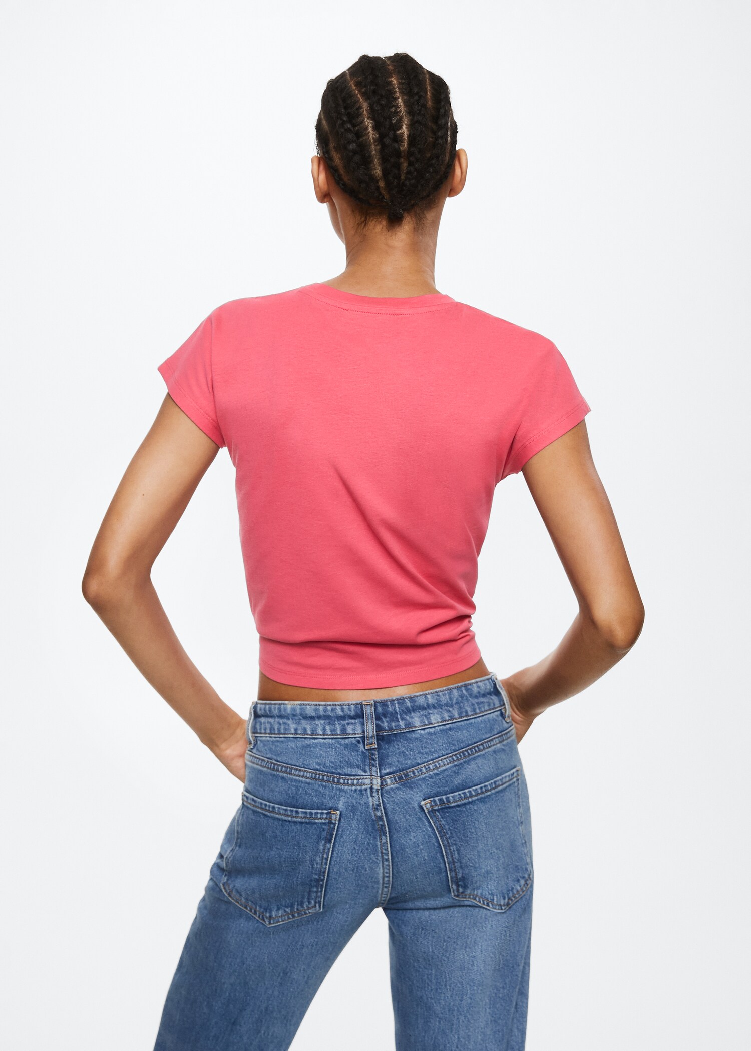 Knot cotton t-shirt - Reverse of the article