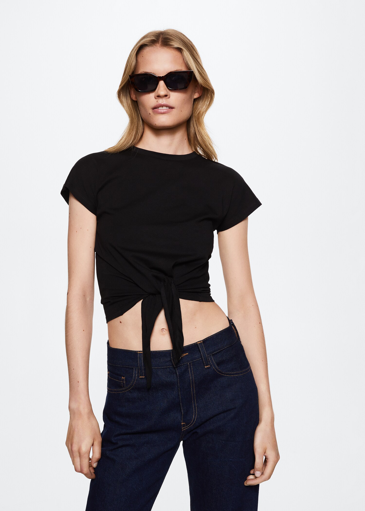 Knot cotton t-shirt - Medium plane