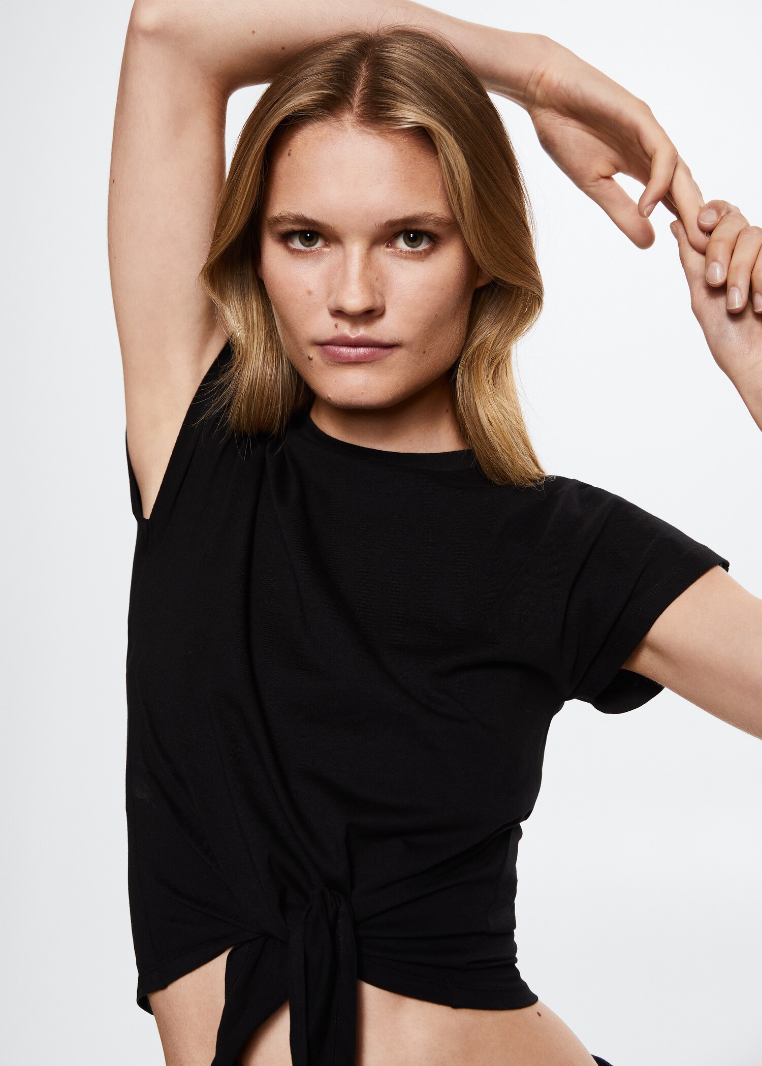 Knot cotton t-shirt - Details of the article 2